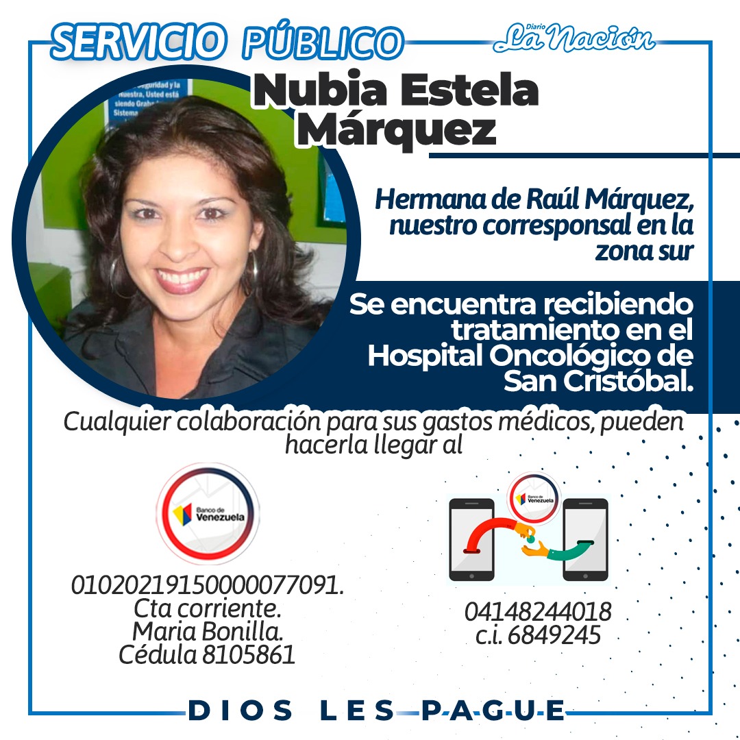 lanacionweb's tweet photo. #Solidaridad con la hermana de nuestro compañero Raúl Márquez.
Por pequeño que sea el aporte, es necesario.
Dios les pague. https://t.co/ESButkXkZf