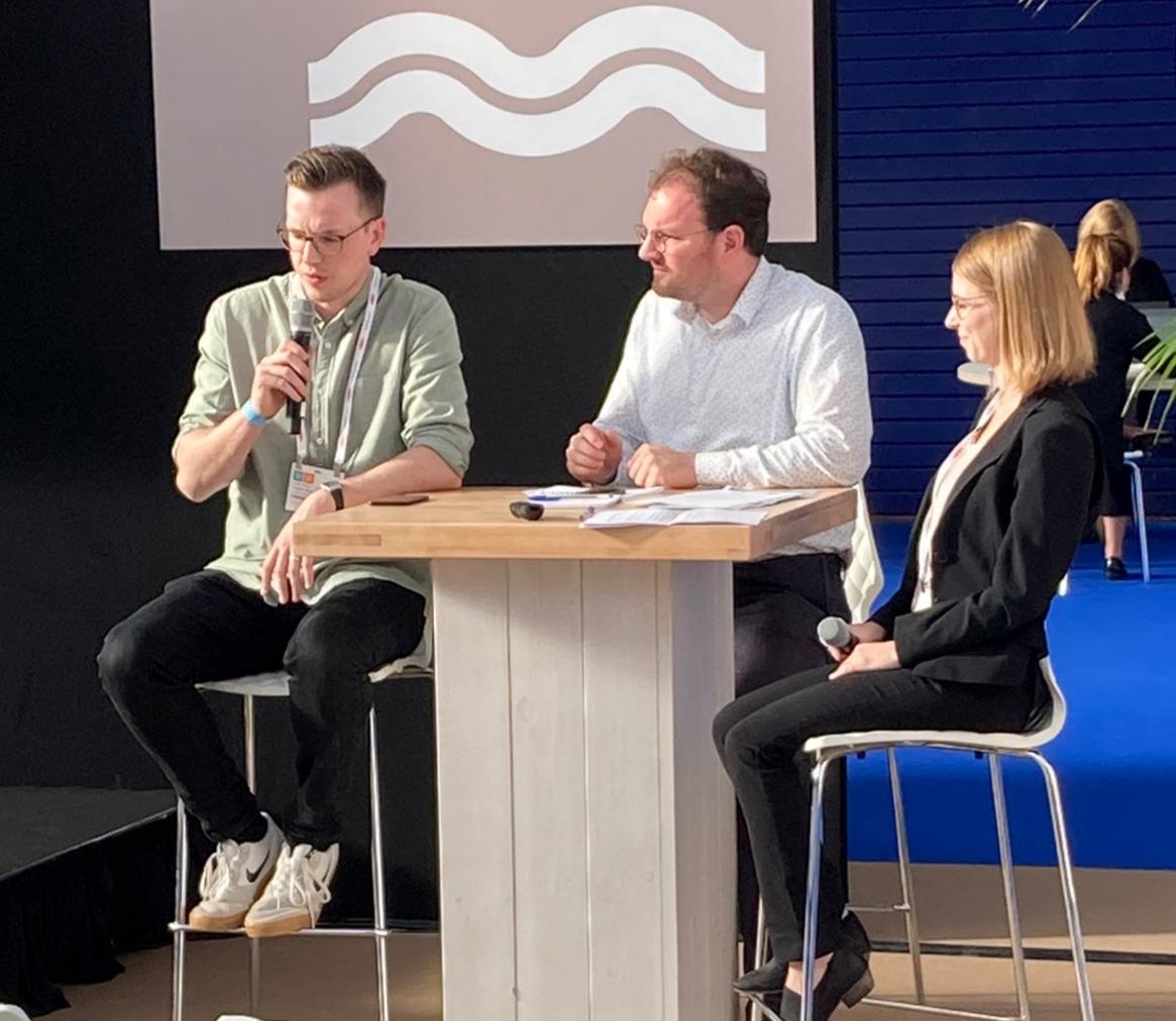 SWAN_forum's tweet photo. On the final day of @Aquatech we enjoyed a utility reverse shark tank feat. insights from leading global utilities @Vitens @AnglianWater @GlobalOmnium #smartwater #smartwaternetworks https://t.co/ocOrAxjhsQ