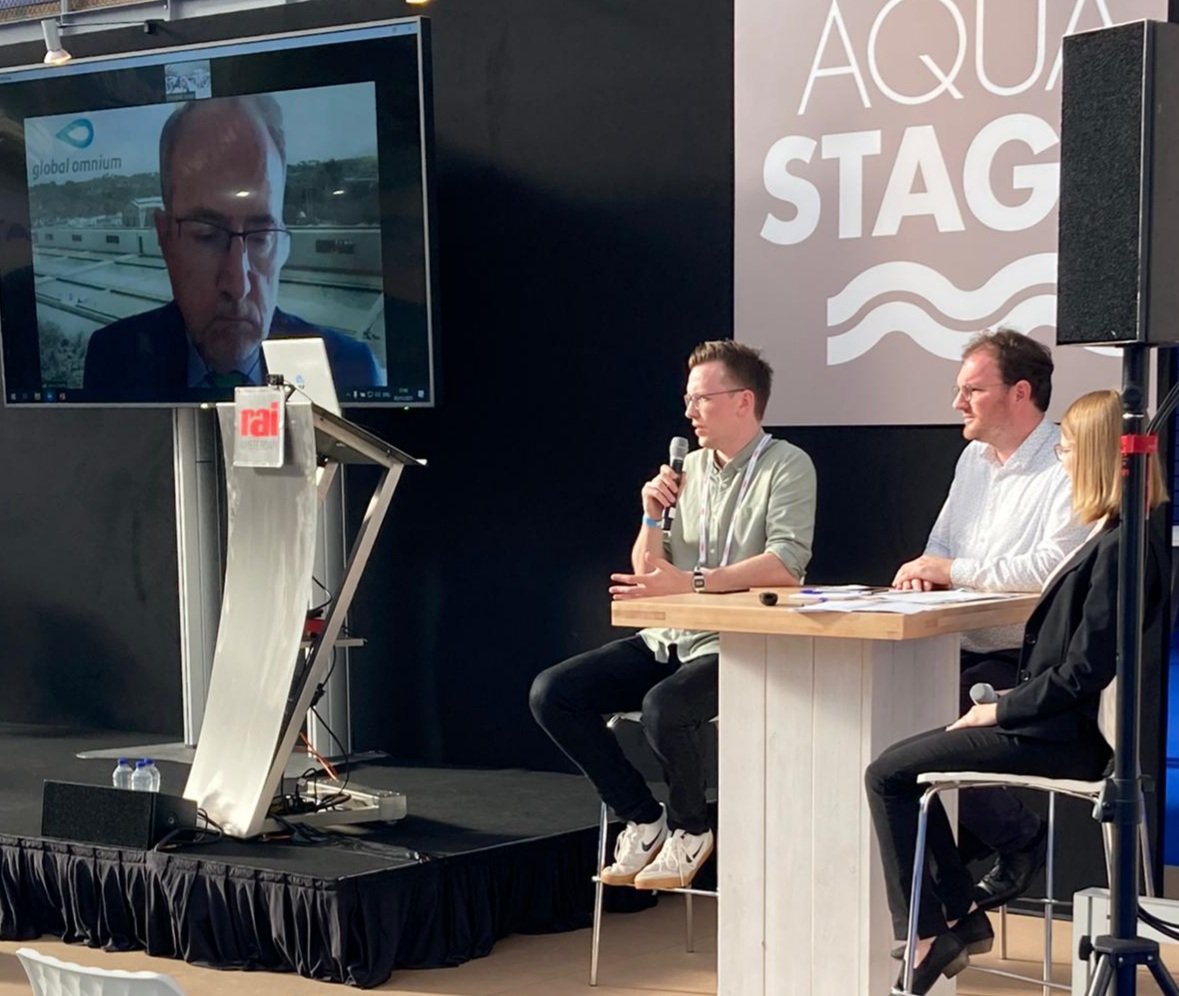 SWAN_forum's tweet photo. On the final day of @Aquatech we enjoyed a utility reverse shark tank feat. insights from leading global utilities @Vitens @AnglianWater @GlobalOmnium #smartwater #smartwaternetworks https://t.co/ocOrAxjhsQ