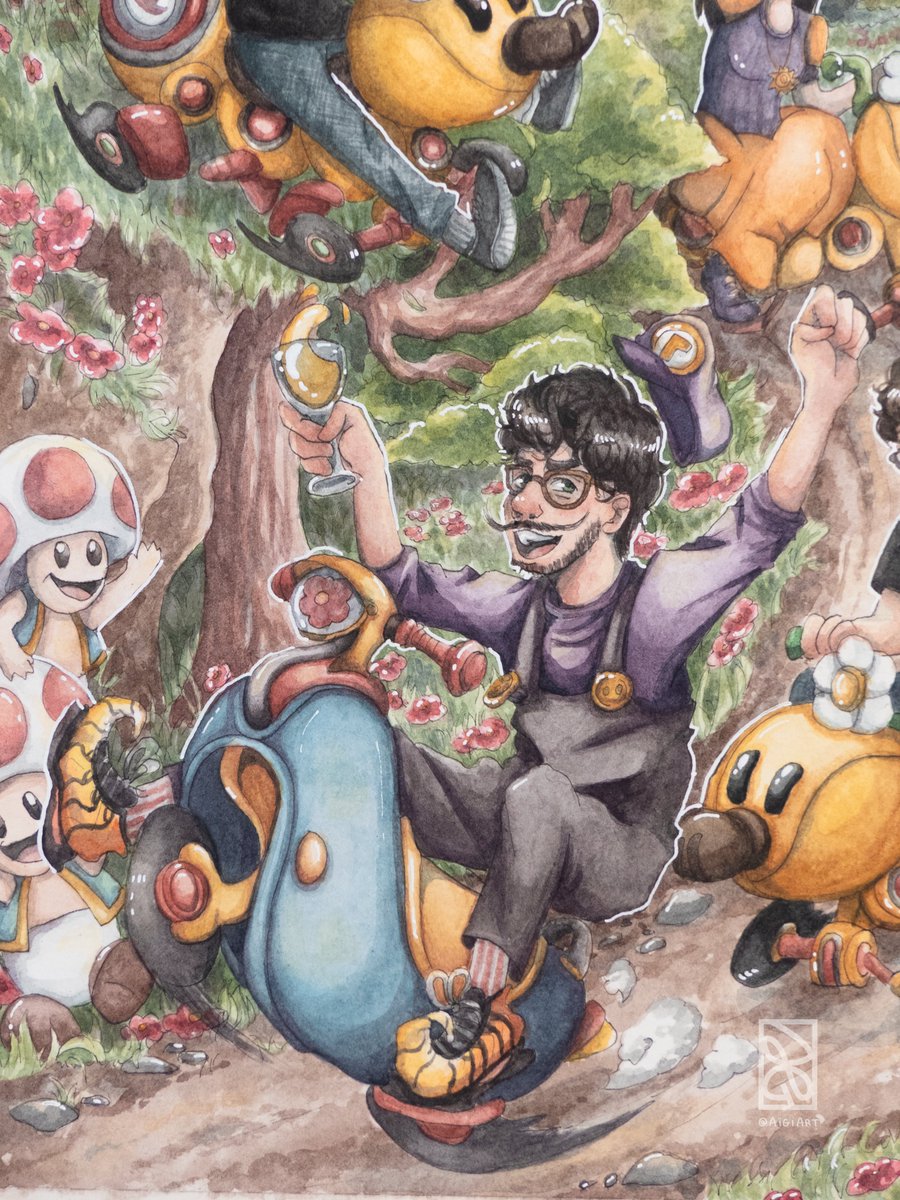 Aigiart's tweet photo. 🌸Fanart de @poncefleur pour Ponce la Switch ! 🌸
Commencé en février et 30h de lives plus tard ... Le voilà enfin le grand fanart ! 

Belle journée les fleurs, fleurs de l'ombre et les pas encore éclos 🌸
*j'ai pas pu identifier Ultia mais fleur sur toi 🌸* https://t.co/lF20e549oY