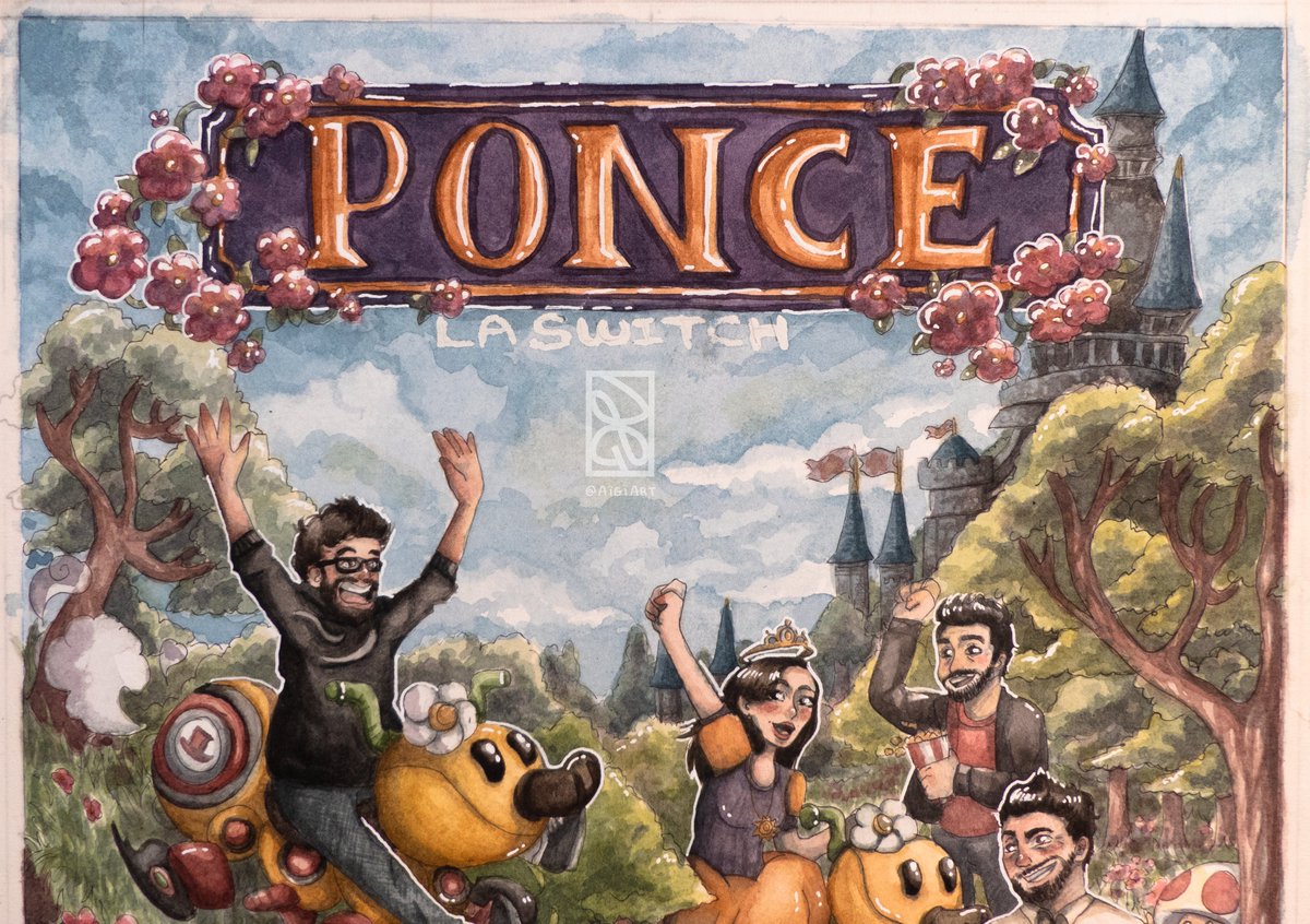 Aigiart's tweet photo. 🌸Fanart de @poncefleur pour Ponce la Switch ! 🌸
Commencé en février et 30h de lives plus tard ... Le voilà enfin le grand fanart ! 

Belle journée les fleurs, fleurs de l'ombre et les pas encore éclos 🌸
*j'ai pas pu identifier Ultia mais fleur sur toi 🌸* https://t.co/lF20e549oY