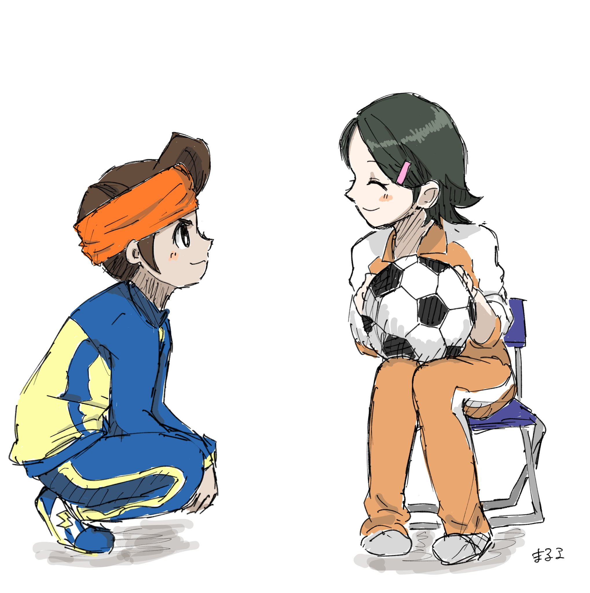 まるる 支える イナズマイレブン イナイレ イラスト 円堂守 木野秋 T Co Pw8ly5gvvk Twitter