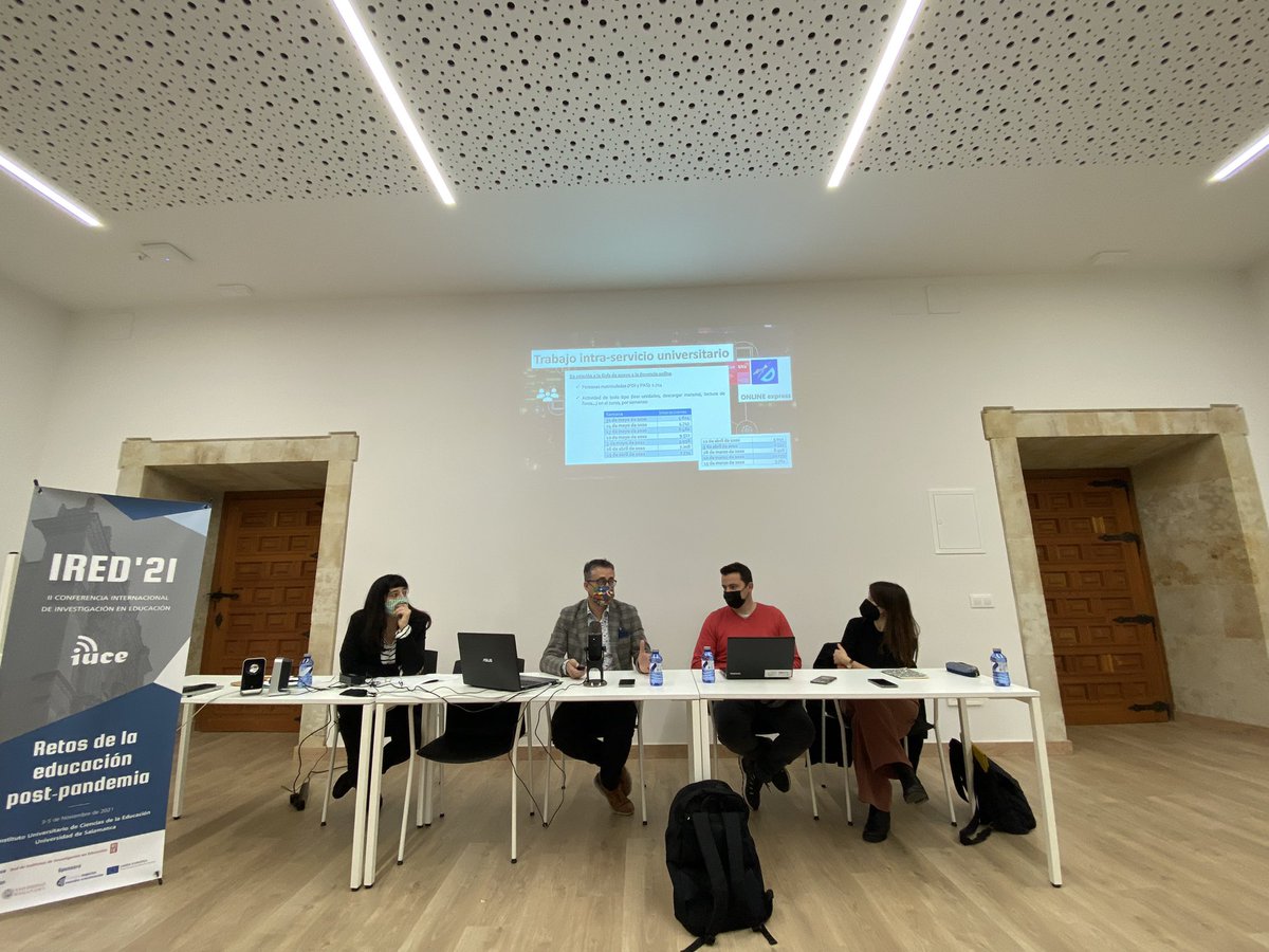 frangp's tweet photo. Comienza la Mesa La influencia de la pandemia en la educación en el #ired2021, moderada por Carme Montserrat Boada y en la que participan @alfredocorell @victorabella y Sheila González @IUCE_USAL @usal @Red_IIE https://t.co/40VywfPJ5J
