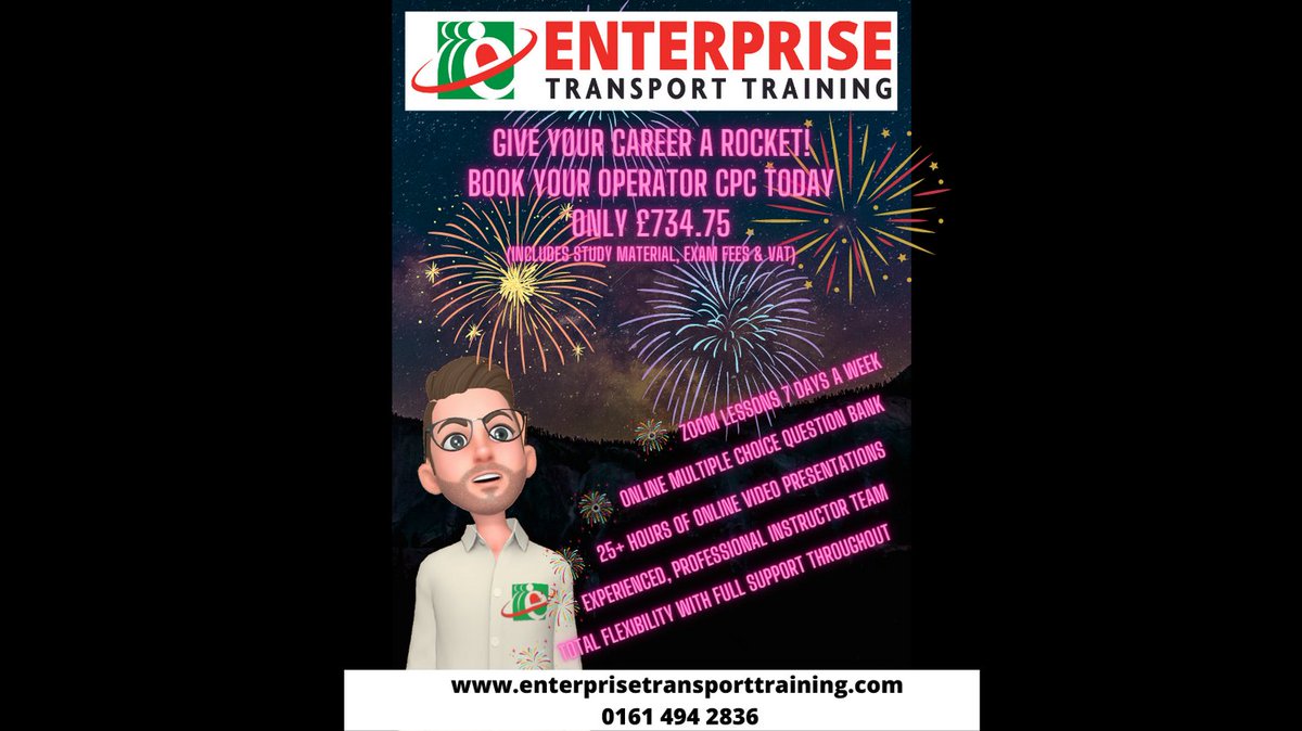 EnterpriseTT_'s tweet image. Give your career a rocket! #transportmanager #remotecourse #lgv #psv #careers