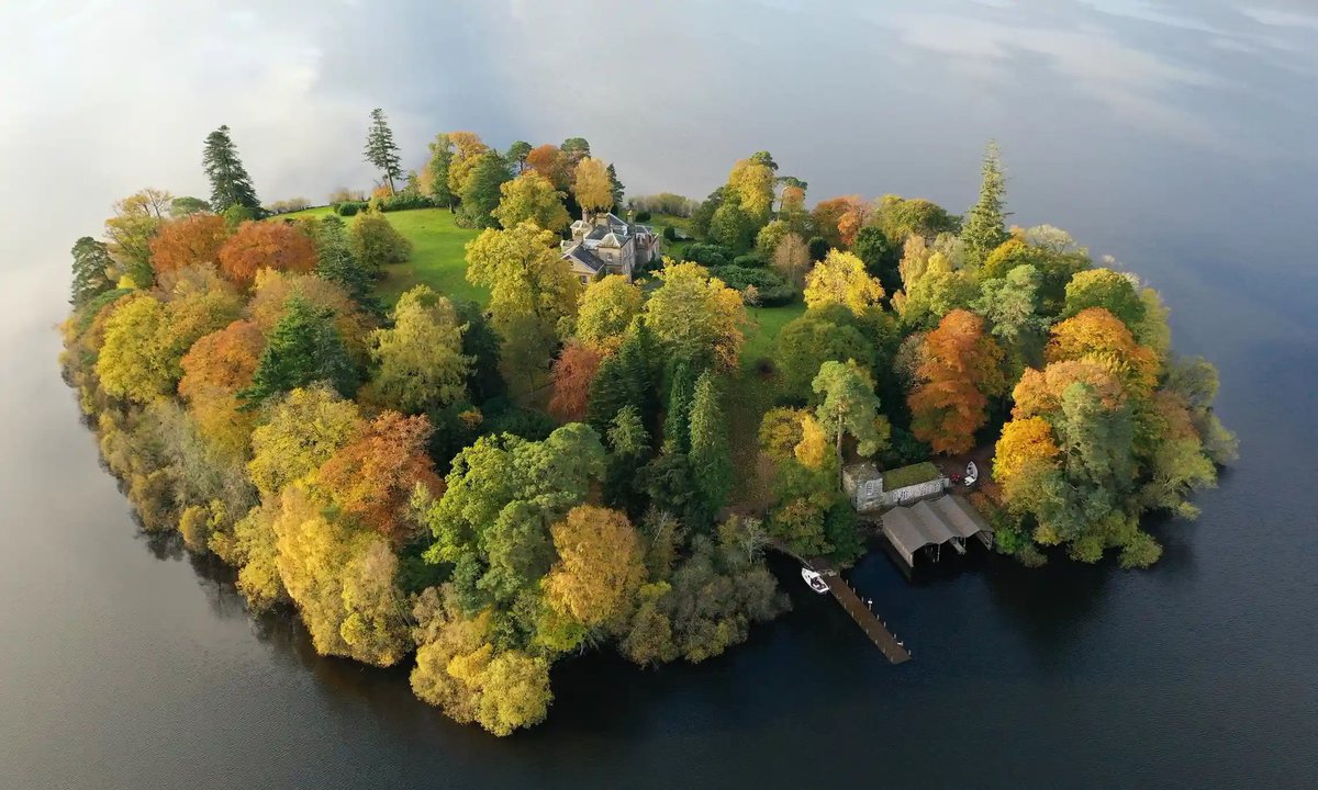 Derwent island, Lake District, England #AccidentalWesAnderson
