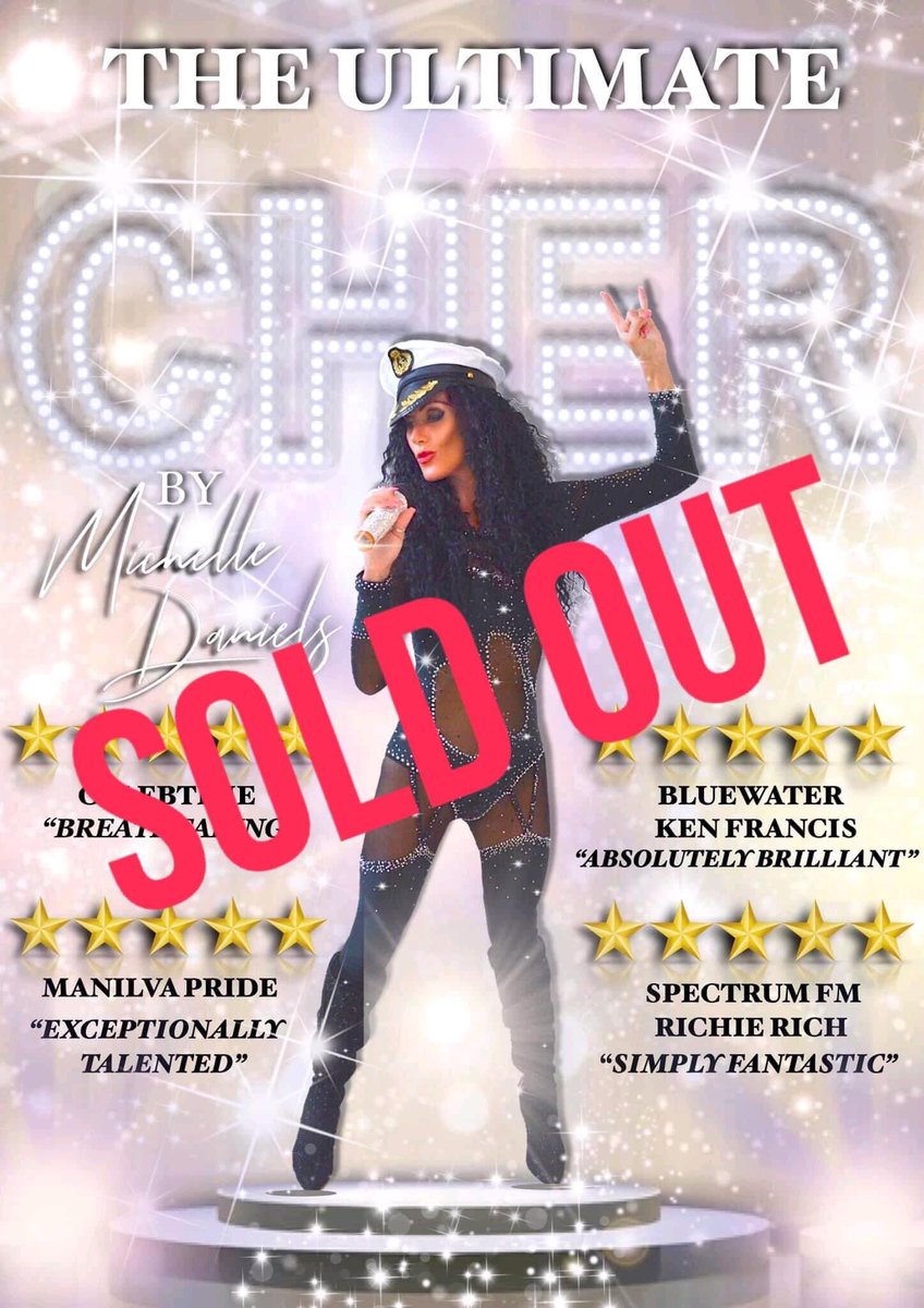 UltimateCher's tweet photo. Another sell out tonight ! #abbashow #cherimpersonator #chertribute #tribfest #tributeartiste #dancingqueen #turnbacktime https://t.co/vVPZArE82A