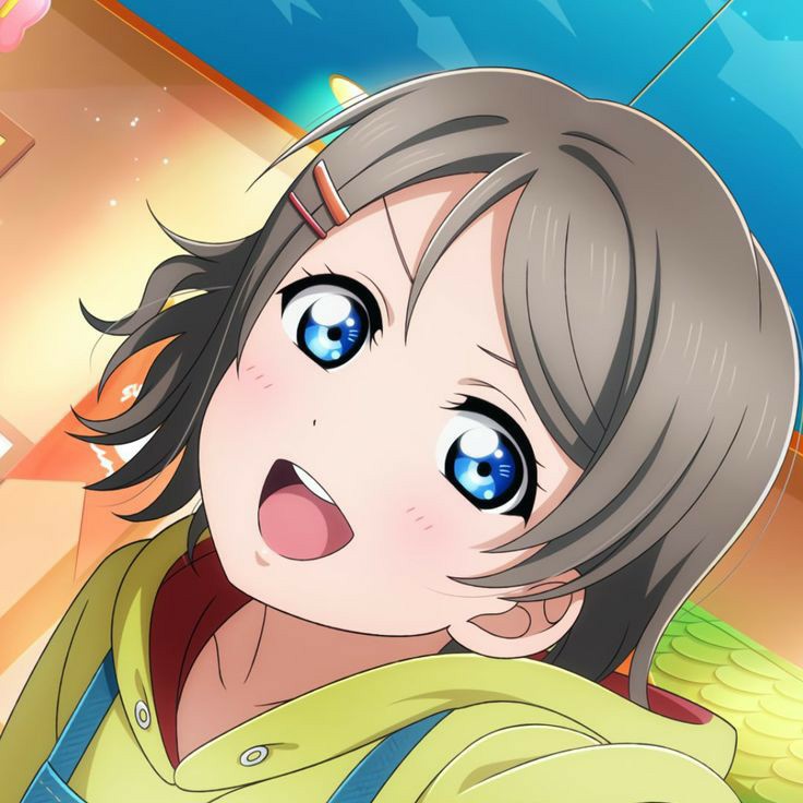 dpdcharaotd's tweet image. Today's first character with DPD of the day is You Watanabe from Love Live Sunshine! (HC)

(All art used is official)