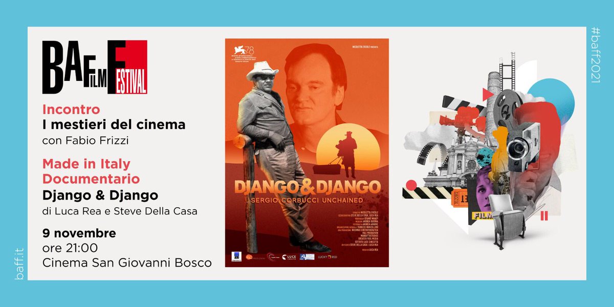 BAFilmFestival (@bafilmfestival) on Twitter photo Martedì 9 novembre alle 21 al #baff2021 si parla di musica da film e colonne sonore con <a href="/FabioFrizzi/">FABIO FRIZZI</a> , a seguire il doc "Django & Django" di Luca Rea e #SteveDellaCasa Prenotazioni su baff.it #cinemapop Martedì 9 novembre alle 21 al #baff2021 si parla di musica da film e colonne sonore con <a href="/FabioFrizzi/">FABIO FRIZZI</a> , a seguire il doc "Django & Django" di Luca Rea e #SteveDellaCasa Prenotazioni su baff.it #cinemapop