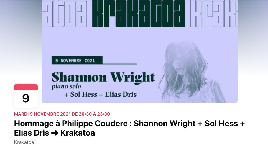 Vicious_Circle's tweet photo. Un grand merci au @Krakatoa_33 qui rendra hommage à Philippe Couderc de @Vicious_Circle mardi soir. Concerts de #ShannonWright, @EliasDris et #SolHess.

Venez nombreux 🖤
https://t.co/fiP9cCeZFk https://t.co/T4Ujj4mNMb