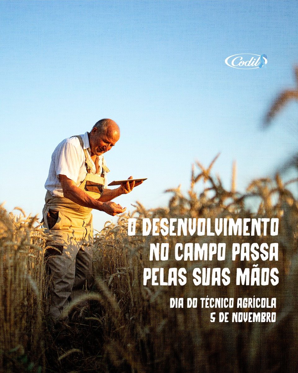 CodilAlimentos's tweet photo. Nossos agradecimentos a todos os técnicos agrícolas cuidam do preparo, plantio e colheita do solo com tanto esmero! 🌾

#diadotecnicoagricola #codilalimentos https://t.co/X6vL29ZeKN