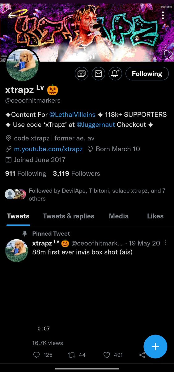 VarunHule's tweet photo. @trapzval @ceoofhitmarkers Done ✌️ https://t.co/VTgZizLL0m