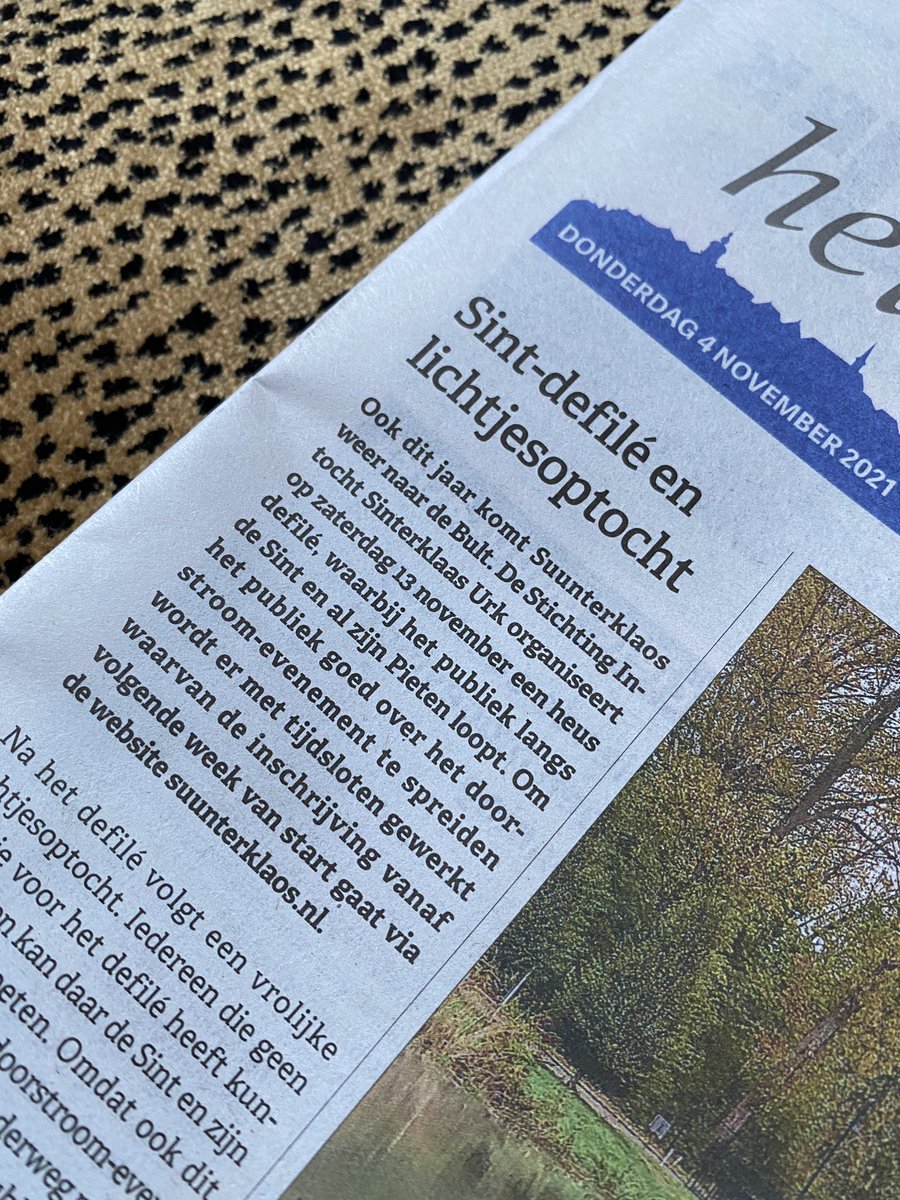 Suunterklaos komt naar Urk! Het was allemaal even spannend maar 13 november organiseert Stichting Intocht Sinterklaas Urk een defilé! Hierbij loopt het publiek langs de Sint en zijn pieten🌜Aanmelden is verplicht, dit start volgende week op suunterklaos.nl