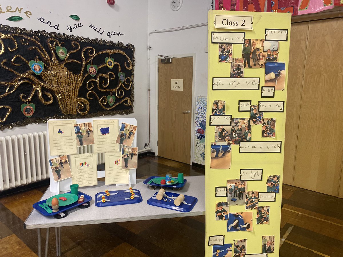 daly_mrs_'s tweet photo. What an exciting morning listening to our children speak so eloquently about their #SjsbSTEM week projects. Such a range of design briefs, knowledge and skills on display #sjsbdt #sjsbscience @StJosephStBede https://t.co/YVaD679VZU