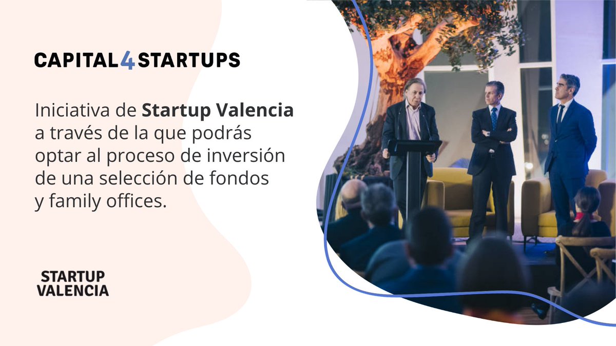 Startup_VLC's tweet photo. Más de 40 fondos de #inversion forman parte de #Capital4Startups
Una iniciativa que tiene como objetivo facilitar a las #startups la conexión con inversores ✅
Presenta tu proyecto aquí 👇
https://t.co/ds5uc564j0 https://t.co/oxkjVpJvwf