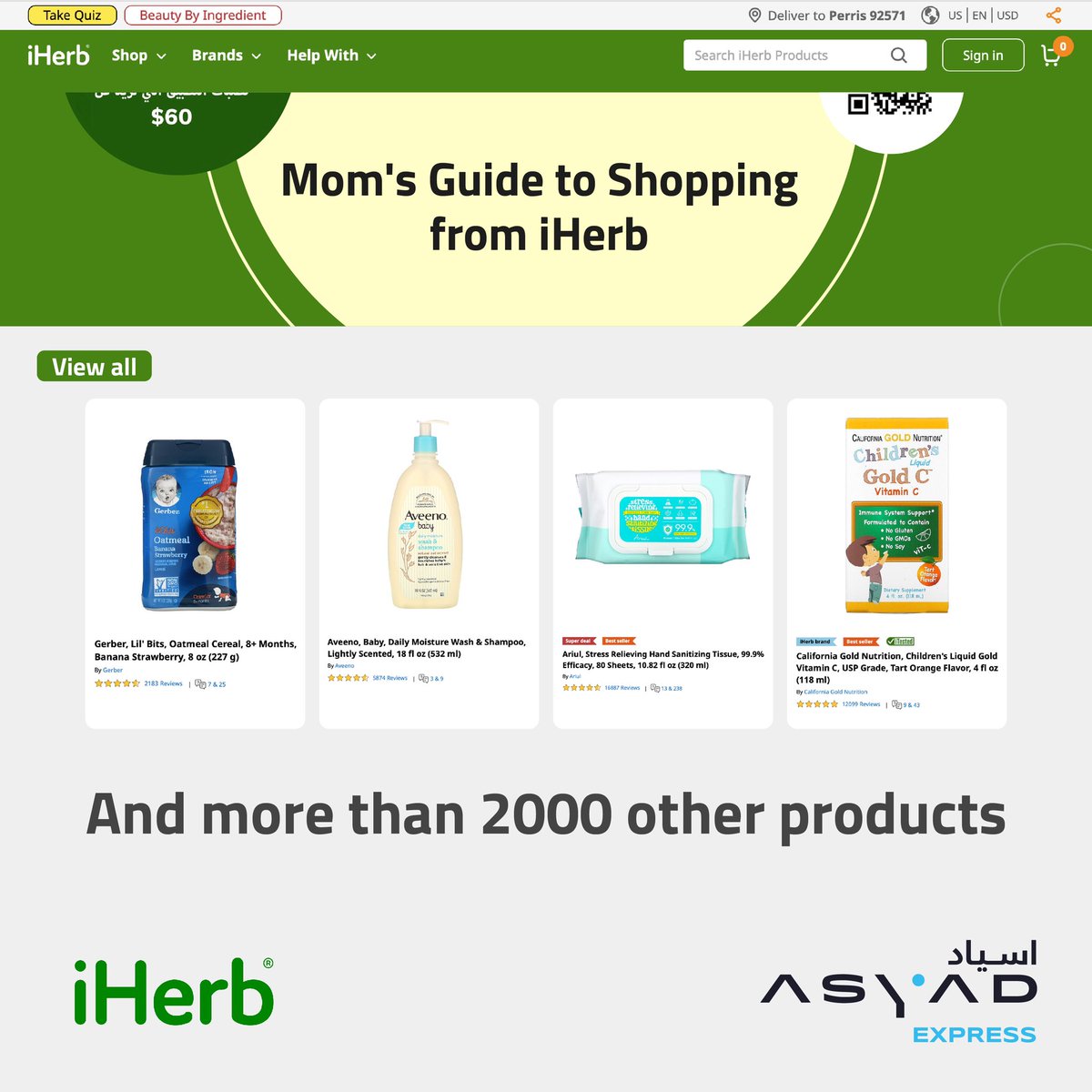AsyadExpress's tweet photo. Choose your products for your child from a selection of more than 2000 products from #iHerb and ship them at the best prices through #Asyad_Express
#Asyad_Express_in_iHerb
@iHerb https://t.co/xgFafuXxZ3
