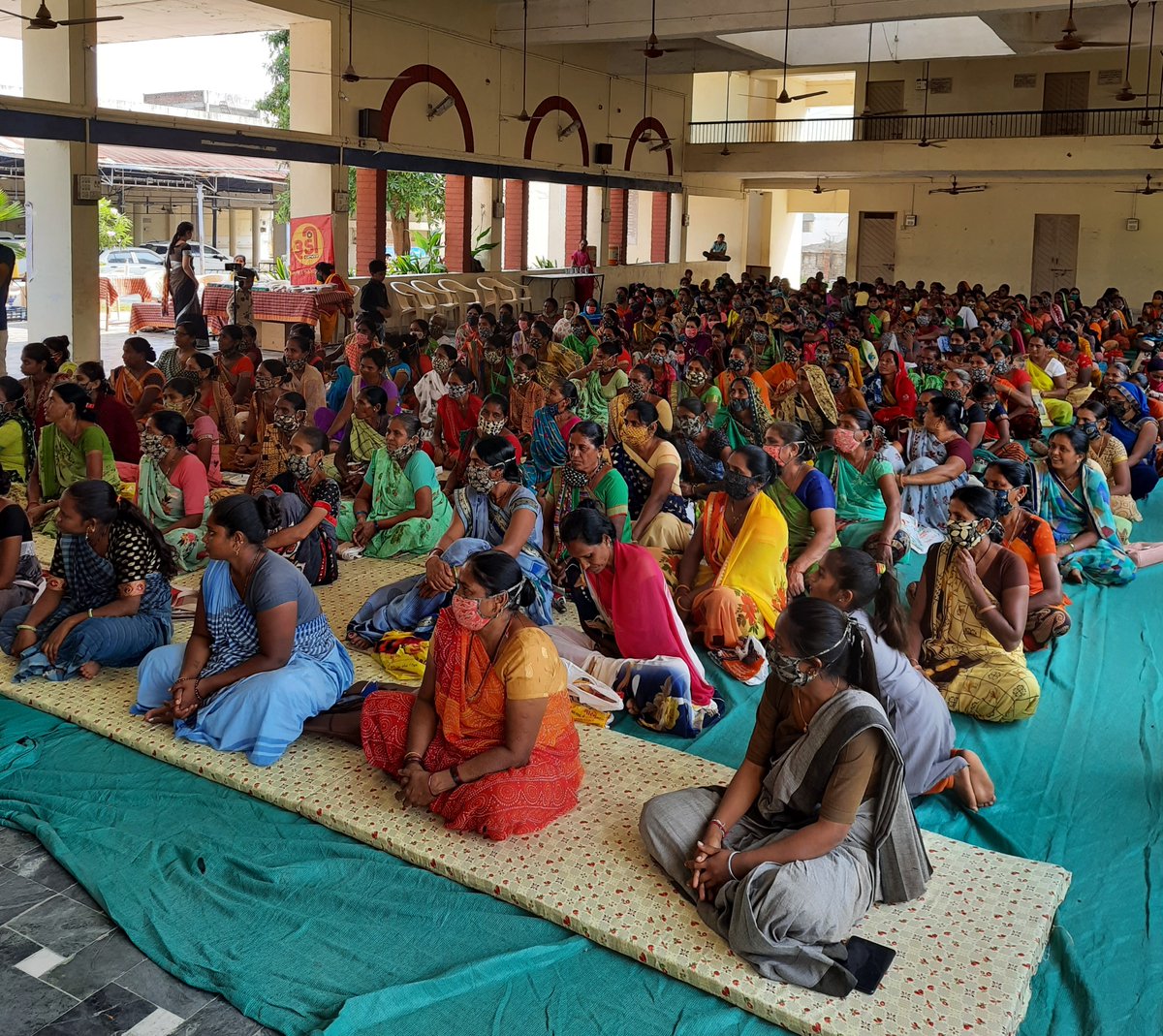 Cotton_Connect's tweet photo. Images from our first ever Annual Women’s Convention for CottonConnect farmers in Gujarat, India, with product exhibitions and shared experiences of new sustainable practices. #cottonconnect #womenempowerment #sustainable https://t.co/1QiktYuXMK