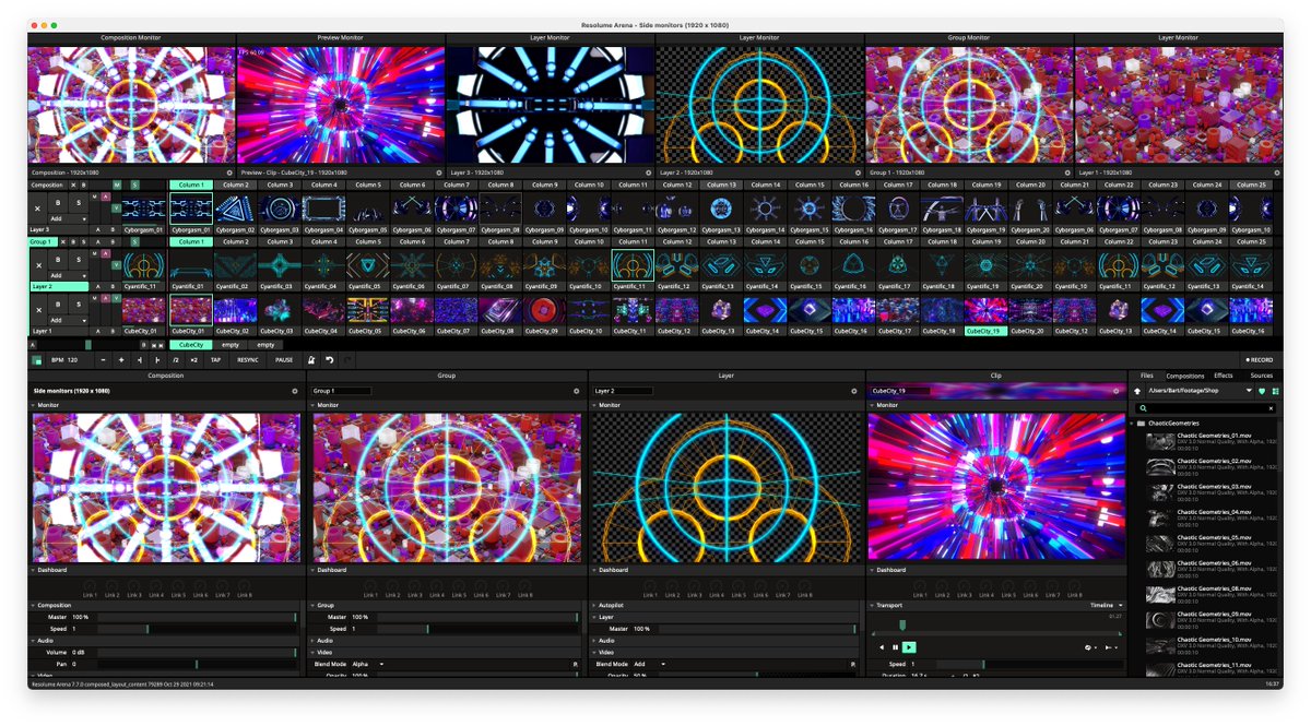 resolume 5 effect transition