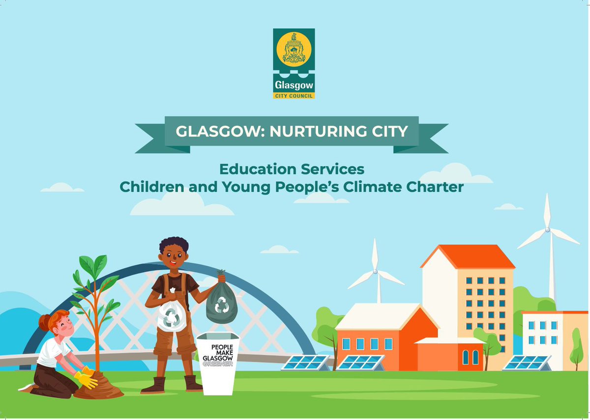 #OurDearGreenPlace #COP26
We are pledging to undertake actions to #EngageTheWorldToChangeTheWorld by signing the Glasgow’s  Children and Young People’s Climate Charter today. Join with us by sharing this tweet.