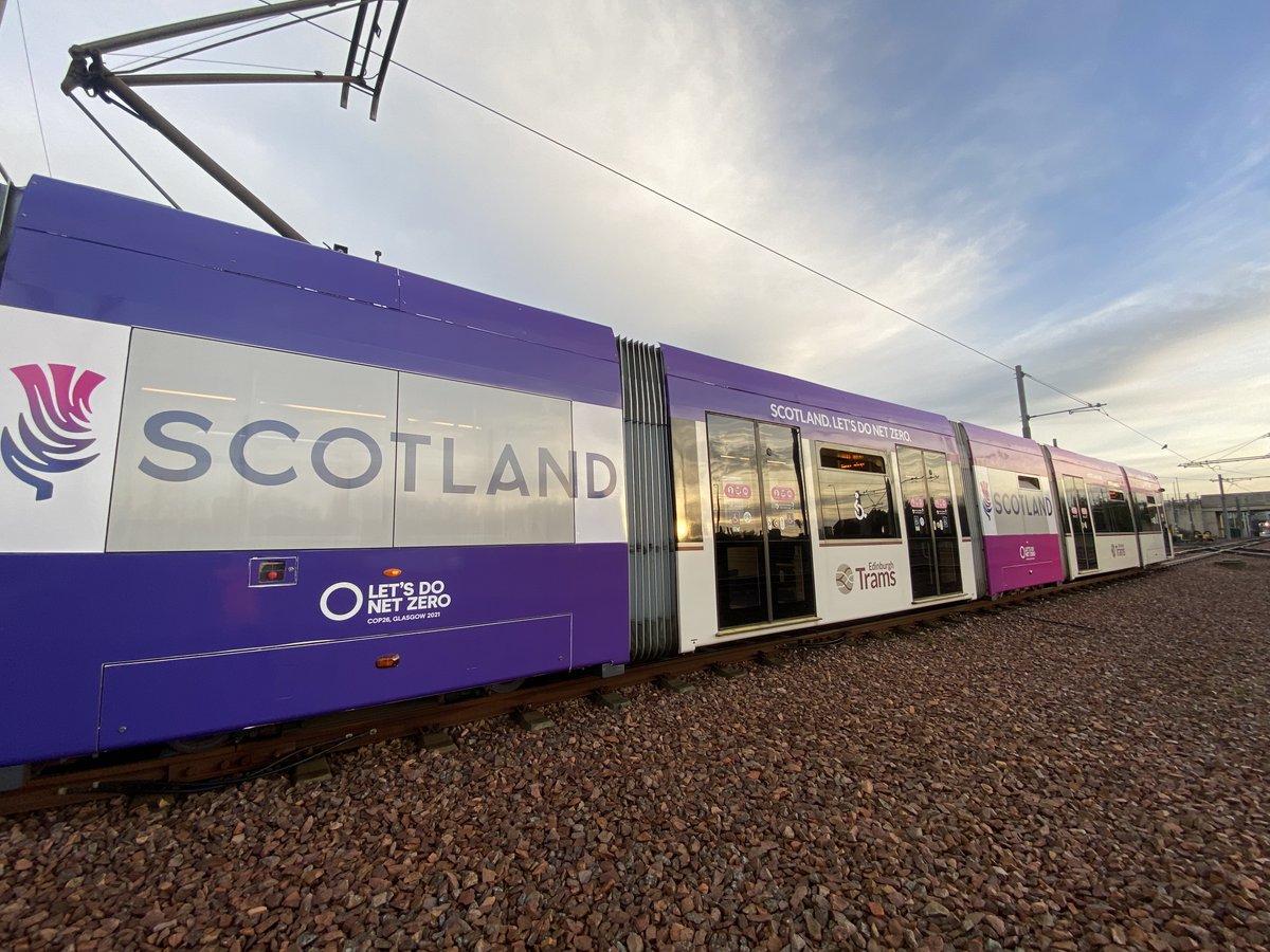 stewartsignsuk's tweet photo. We loved working on this tram messaging commissioned by @scotgov for @EdinburghTrams. An important call to action that every person, business and government must get behind 🌍 #stewartsigns #letsdothis #cop26 #racetonetzero #promotionalwraps #powerofadvertising https://t.co/x5MFH5fhtG