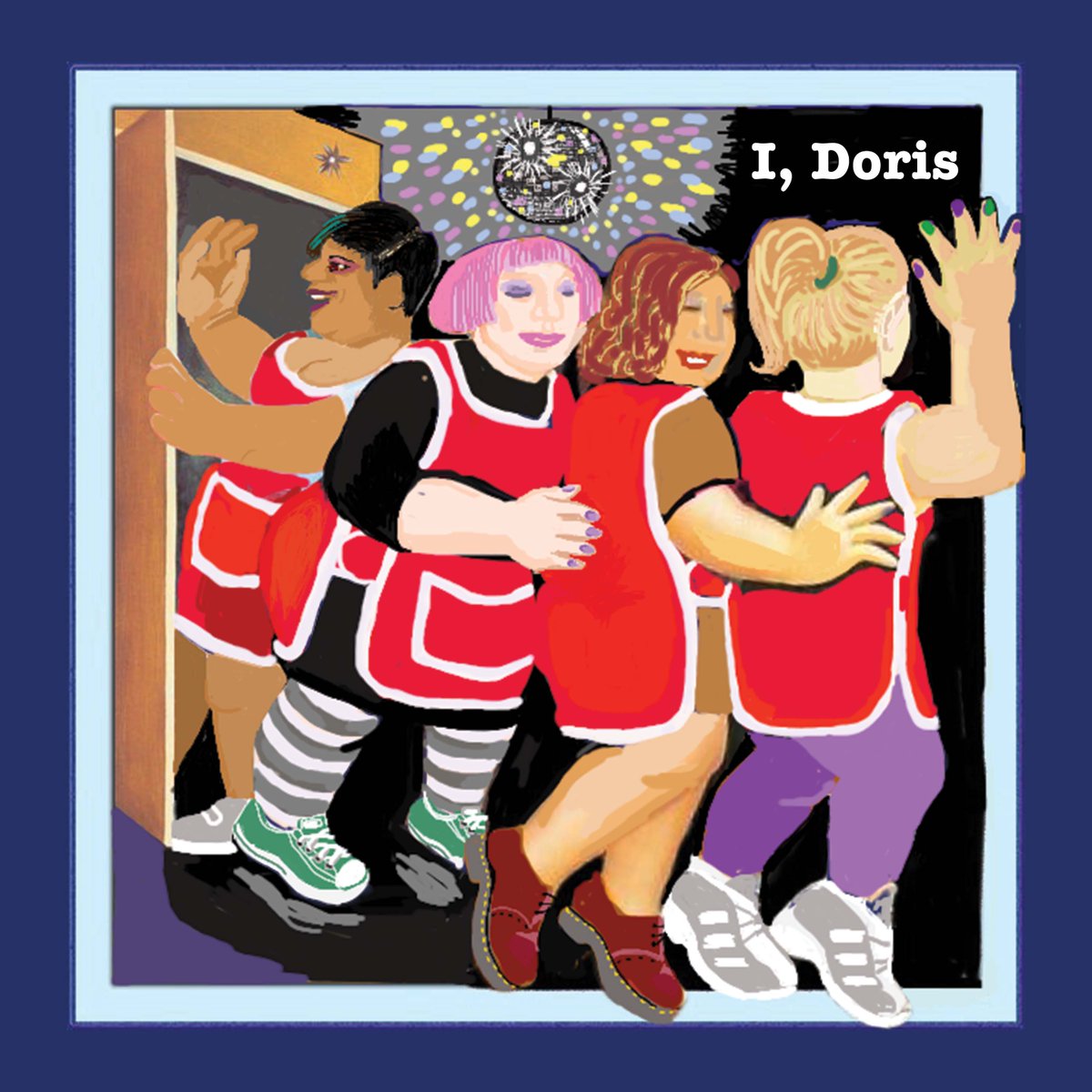 It's Bandcamp Friday! 🥳 What a great day then to pre-order our debut mini-album – a CD/digital download perfectly titled "I, Doris" – ahead of its release on 21 Nov!

While you're at it, check out our tees and pinnies! "Best merch ever" - some have said.

idoris.bandcamp.com/album/i-doris