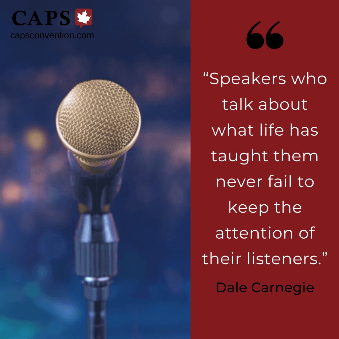 cdnspeakers's tweet photo. “Speakers who talk about what life has taught them never fail to keep the attention of their listeners.”
🎤 https://t.co/wf7tK76Y6E #speakertraining #presentationdevelopment #speechwriting #presenter #storytelling #persuasion #workshop #keynote #convention https://t.co/uCcIlAv02F