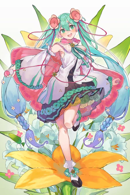 報知新聞様のマジカルミライ2021 特別号のセンターページイラストを担当させていただきました!よろしくお願いいたします!
https://t.co/V1uwu4szPy 