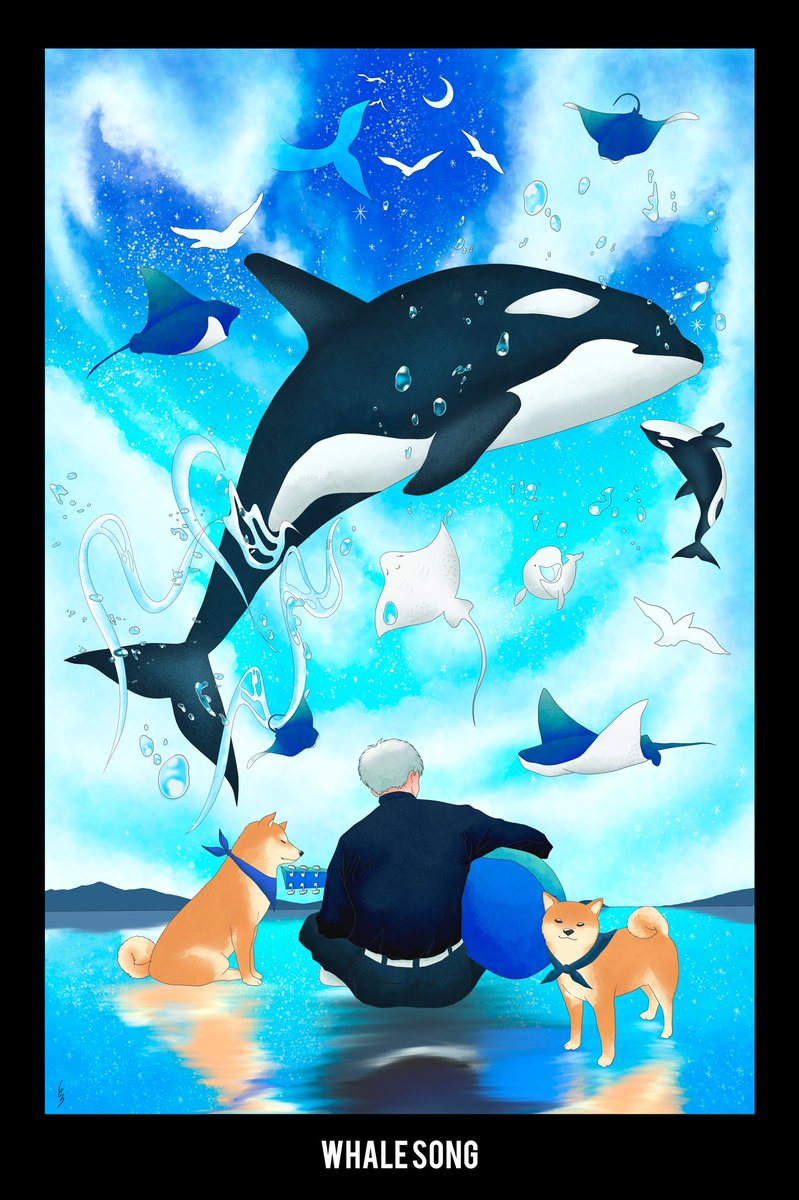 “ Whale Song ” launch on @withFND 🔹

The blue sky is inspired by a man who loves the music and animals in wonderful nature.🐶🐳💦☁️

foundation.app/@namber63works…

.
#NFTs #NFTCommmunity #procreate #NFTTHAILAND #AnimeNFT #nftcollectors #whales #shiba #bluesky #Illustrations