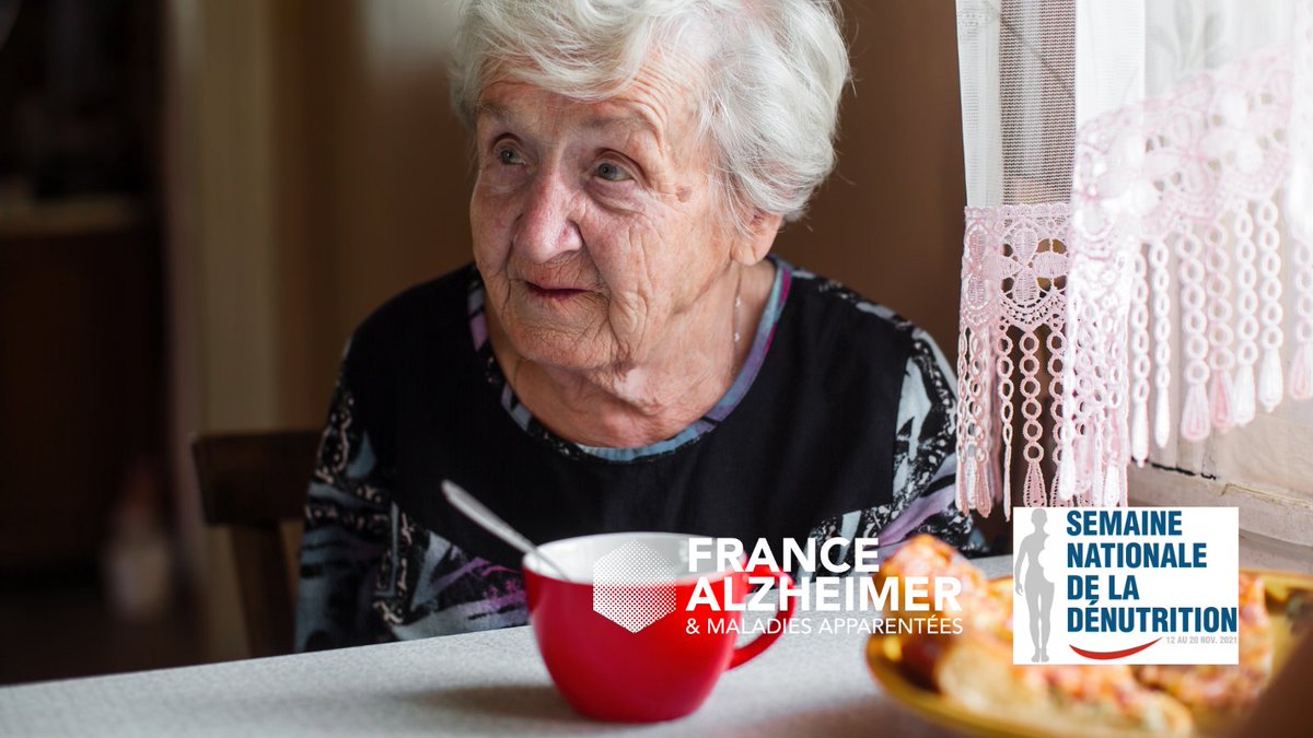 FranceAlzheimer's tweet photo. Les personnes souffrant d’#Alzheimer présentent un risque majeur de dénutrition.
Dans le cadre de la #SemaineDénutrition2021, nous organisons un #webinaire 💻 à distance sur le thème Alzheimer et Nutrition.
📅 Le mercredi 17/11
⏰ À 15H
Inscription 👉 https://t.co/LzBki0CseA https://t.co/lIiBIj4Vid