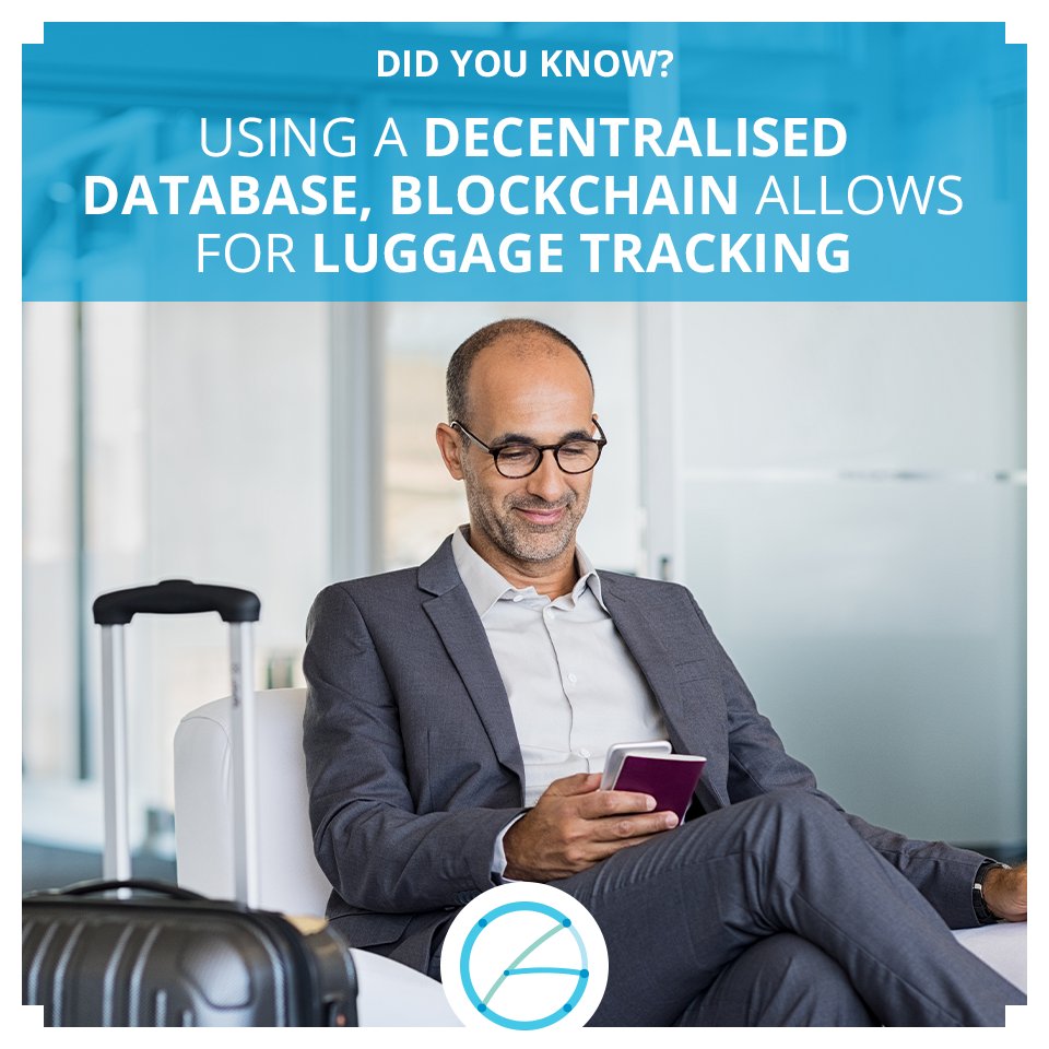 #DidYouKnow that not only does blockchain allow for more secure payments in the travel industry, but it’s also very beneficial for tracking luggage! 

Using a decentralized database makes sharing tracking data between companies a lot easier.
