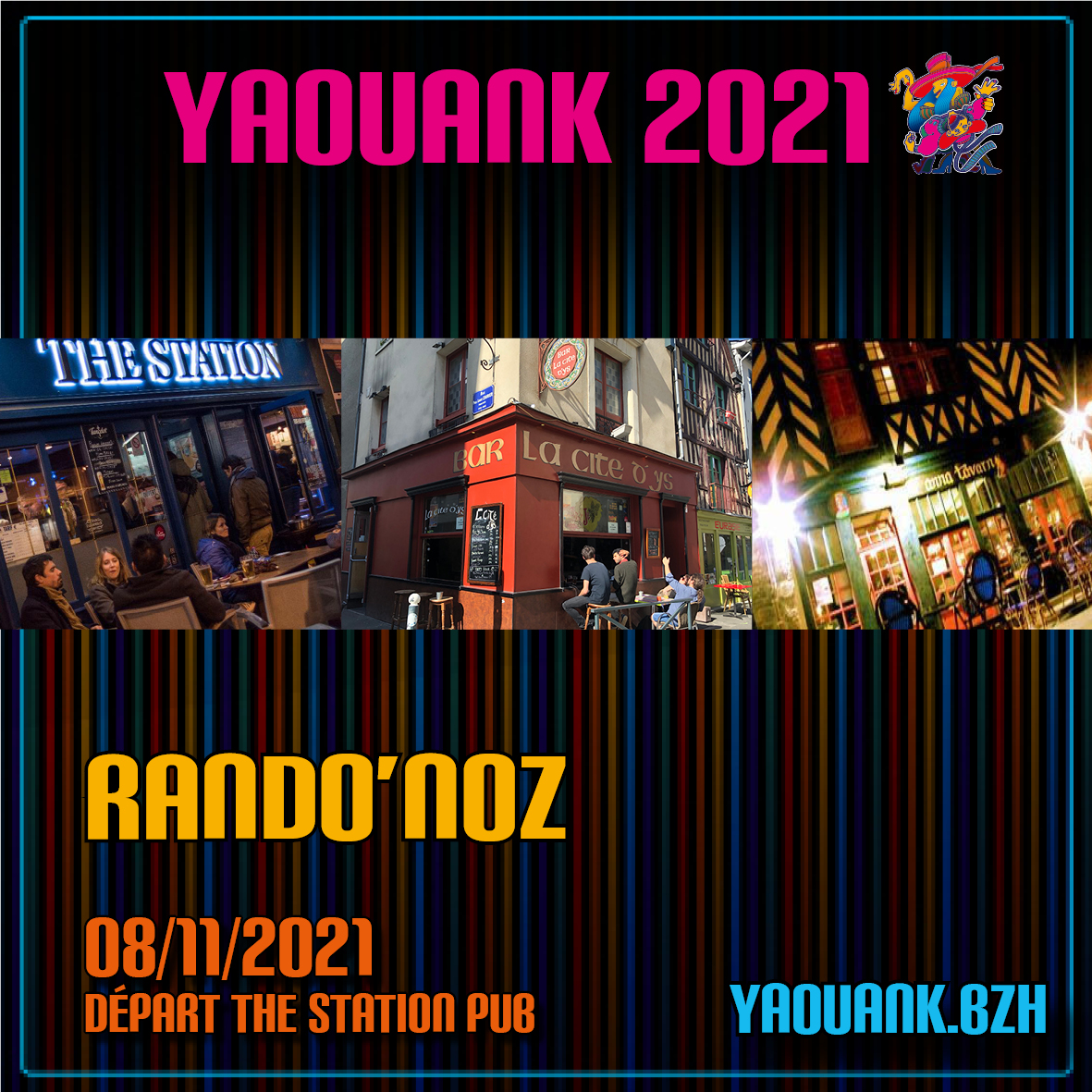 yaouank's tweet photo. YAOUANK 2021
#Yaouank #Yaouank2021 #TheStationPub #LaCitedYs #TyAnna #rennes #roazhon #bzh #breizh https://t.co/J2r1IgdMzM