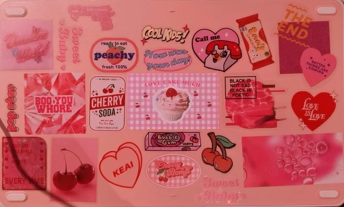 i put stickers on my xp pen tablet back 