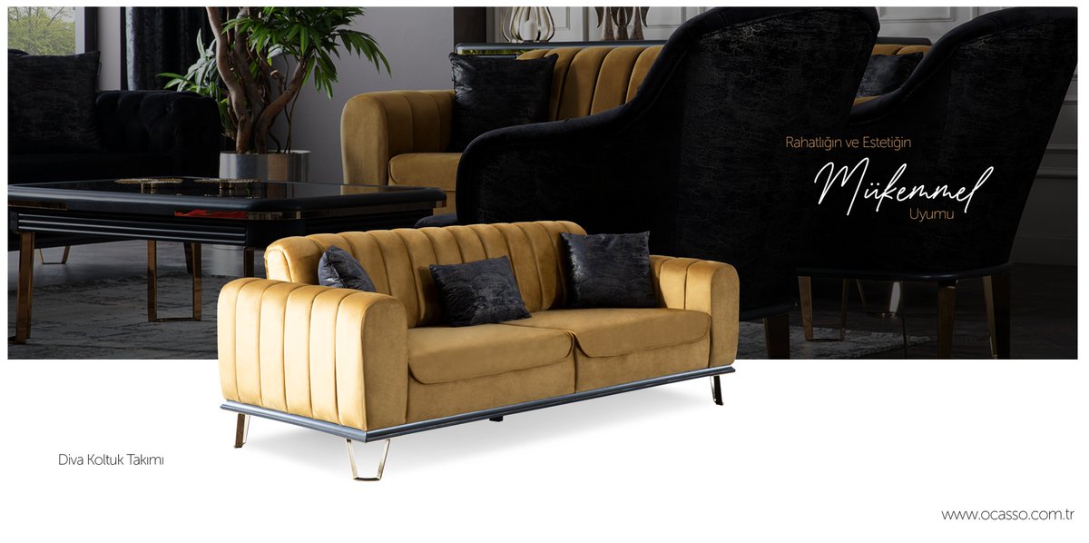 Rahatlığın ve Estetiğin Mükemmel Uyumu. Diva koltuk takımları özel işçiliği, tasarımı ve konforu baştan yaratan rahat oturum alanıyla vazgeçilmeziniz olacak.

Diva Koltuk Takımı
ocasso.com.tr

#ocasso #tarzınıyansıtıro #yemekodası #mobilya #koltuktakımı #tvünitesi