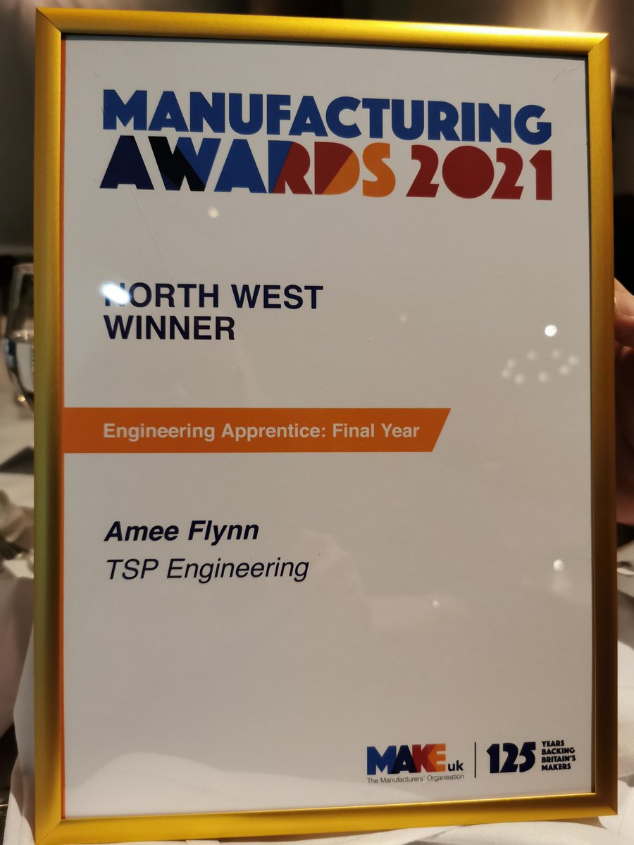 TSPEngineering's tweet image. SHE DID IT! 👏🏼 Our girl Amee took the crown for Make UK Engineering Apprentice: Final Year, North West 👑 Well done to Amee and all the finalists for your commitment, dedication and hard work in a truly challenging year!
#MakeUKAwards #mfgdinner