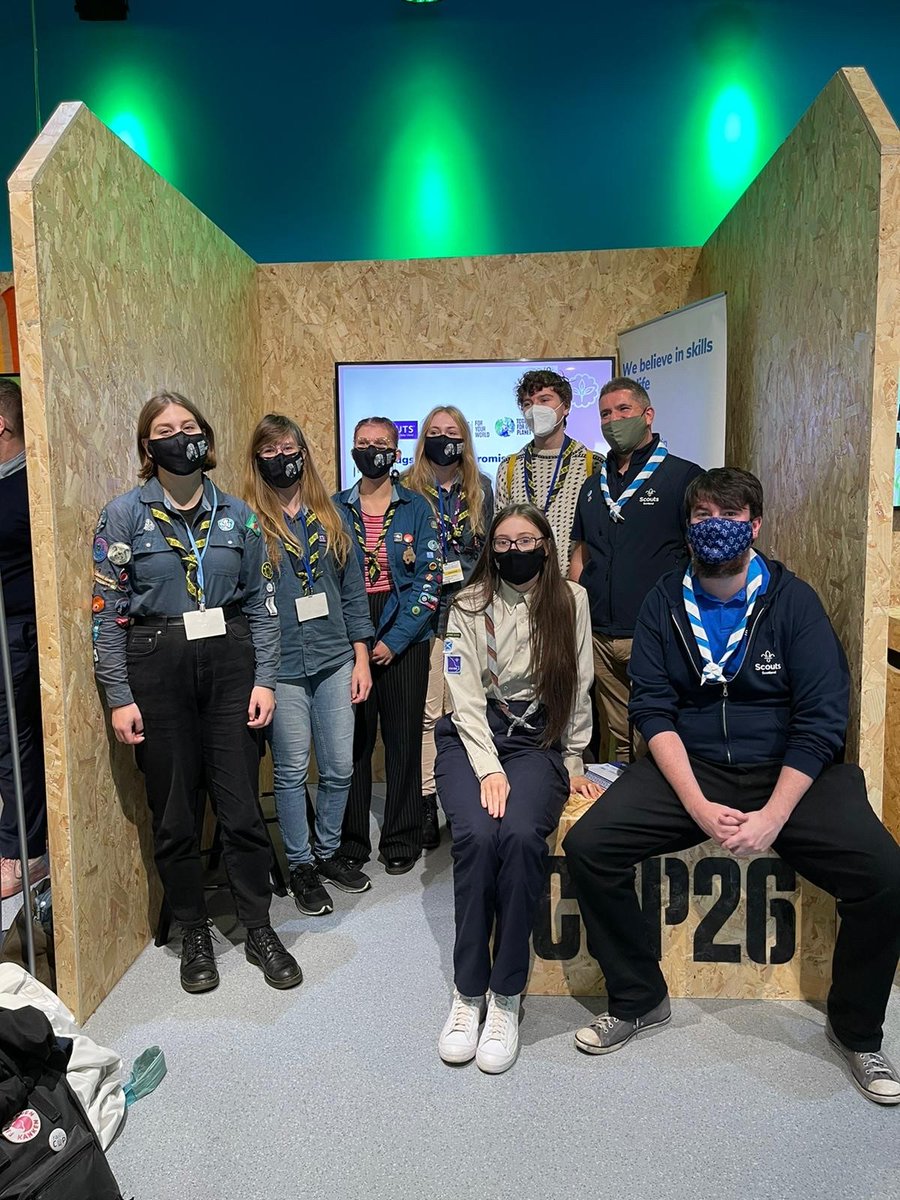 ScoutsScotland's tweet photo. We're at #COP26 today! 🌍
Mollie from 105th Glasgow Scouts is there meeting other Scouts and organisations who also want to take action to reduce climate change.
Follow our Instagram Stories throughout the day to see what she gets up to! #PromiseToThePlanet https://t.co/4h4gNrDi07