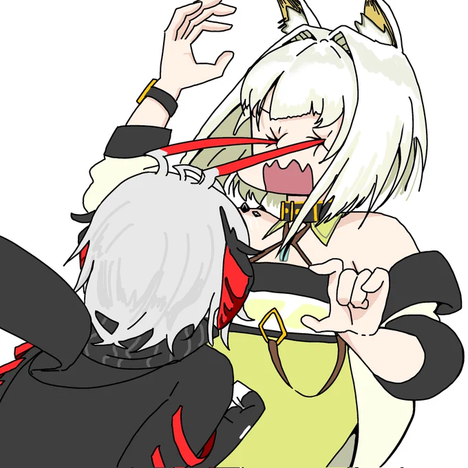 W「くらえケルシー!!」(再掲)
#アークナイツ 