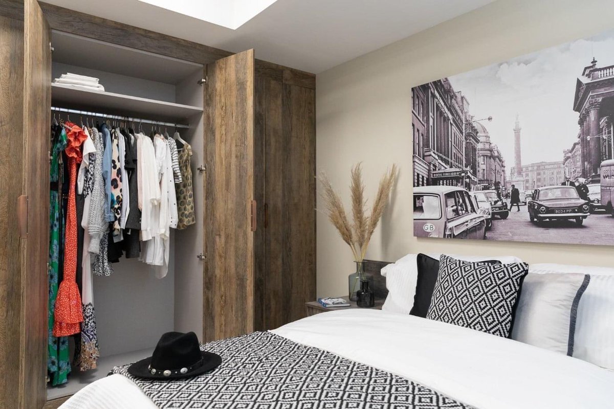 We love this bedroom set up 🛏✨

These wardrobes are perfect for storage and create such a feature in the room 🙌🏼

Some people might recognise this room from our adverts 👀🎥

Contact us for a FREE quote &amp; 3D design 

📩 Send us a DM

☎️ 0191 2123456