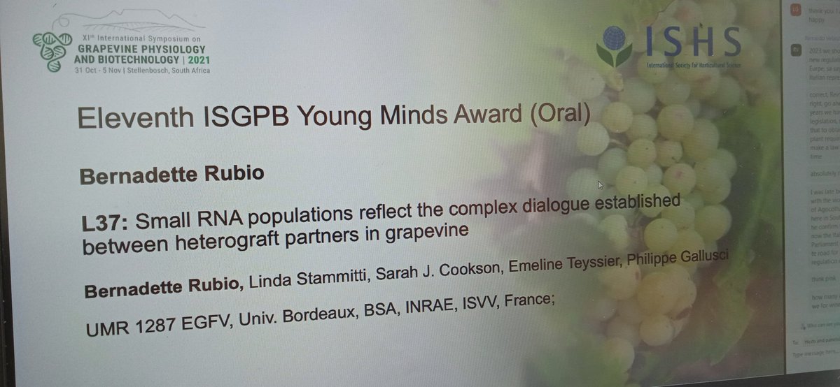 Congratulations to the the ISGPB Young Minds Award winners! <a href="/UMREGFV/">inrae_egfv</a>
