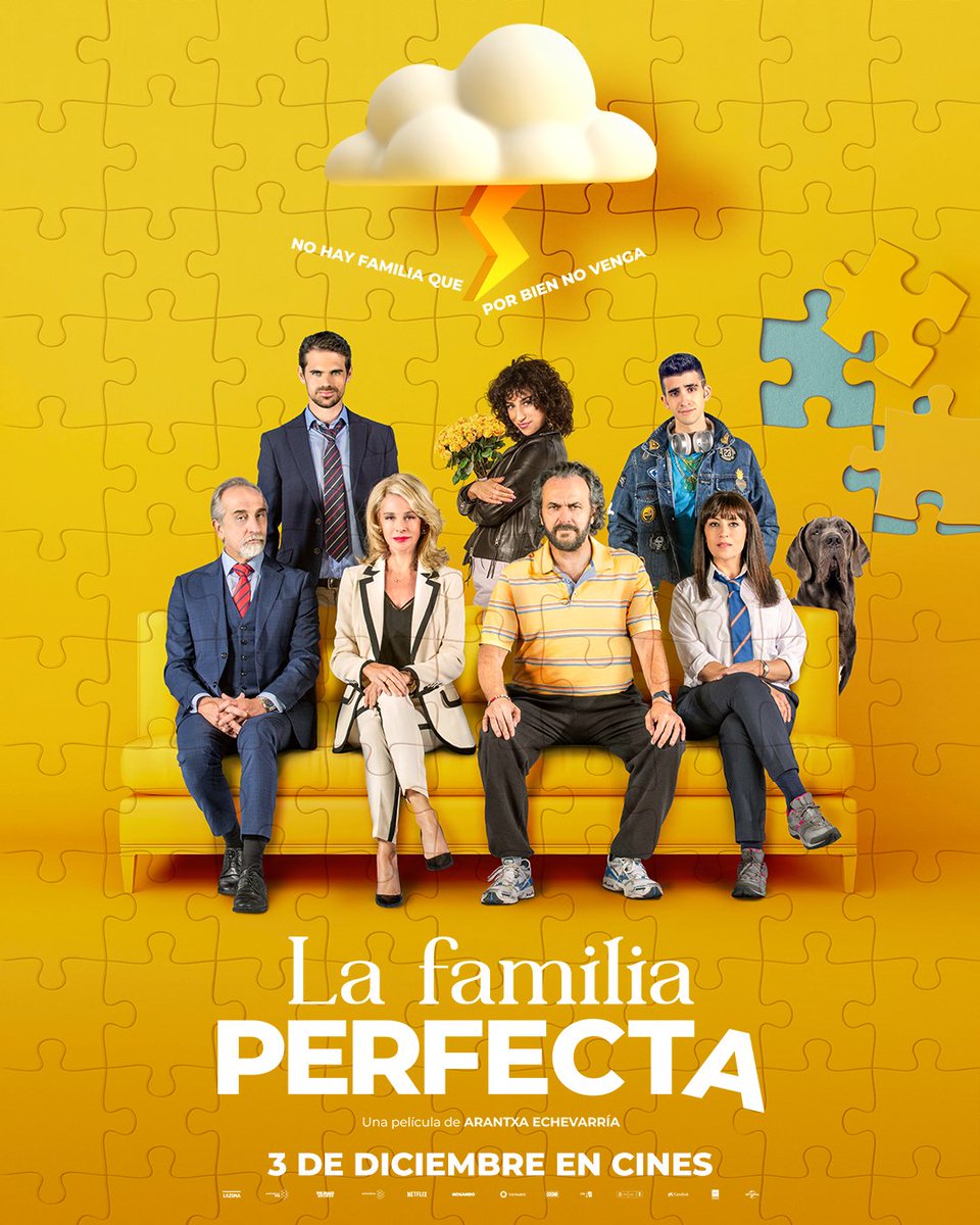 Ya está aquí el cartel de #Lafamiliaperfecta 3 de diembres solo en cine 
No hay familia que por bien no venga