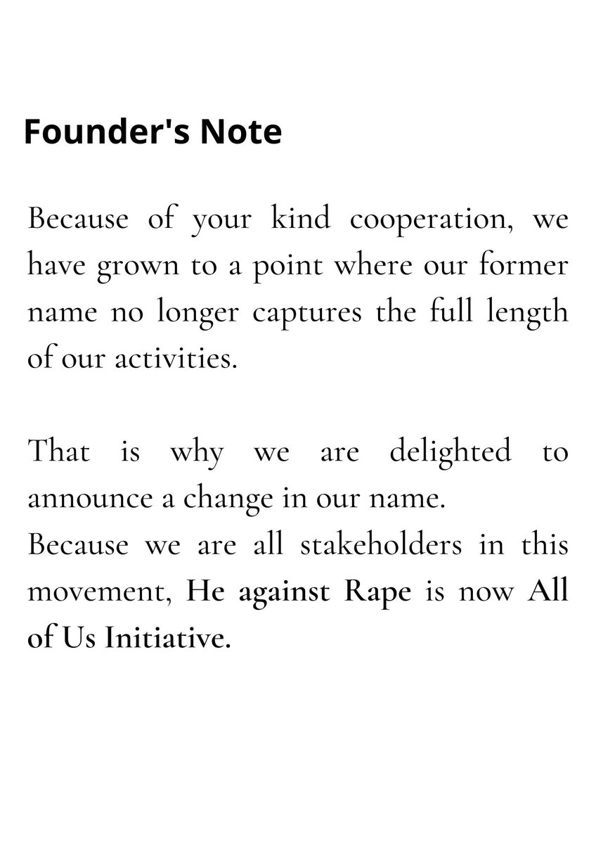 AOUInitiative's tweet photo. To all of our warriors and supporters, we are because you are.
We have some news for you.
@adamssora @MackieOkafor @YarKafanchan @olorunwababs @TechHerNG @DinidariAfrica https://t.co/nBNEm1Ikcg
