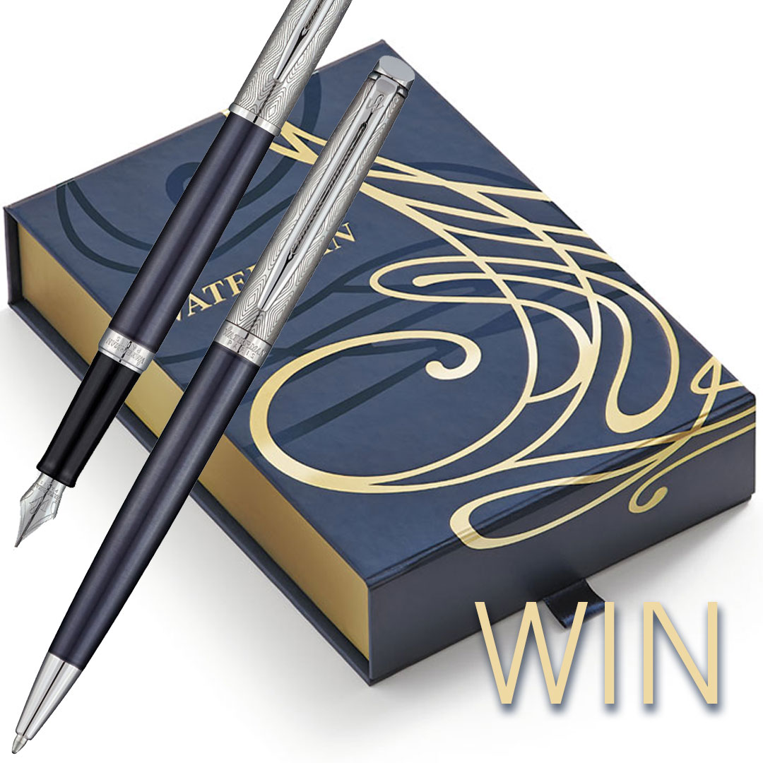 Pen_Heaven's tweet photo. To celebrate #FountainPenDay, we have this exquisite Waterman Hemisphere Saphir Nocturne Ballpoint &amp; Fountain Pen Set to #giveaway.

Simply #follow @Pen_Heaven, Like &amp; #Retweet!! That easy.

End Fri 19 Nov 11.59AM (GMT). 1 entry per person. Ts&amp;Cs: https://t.co/QbhNKakC0F https://t.co/IEslqRzeiB