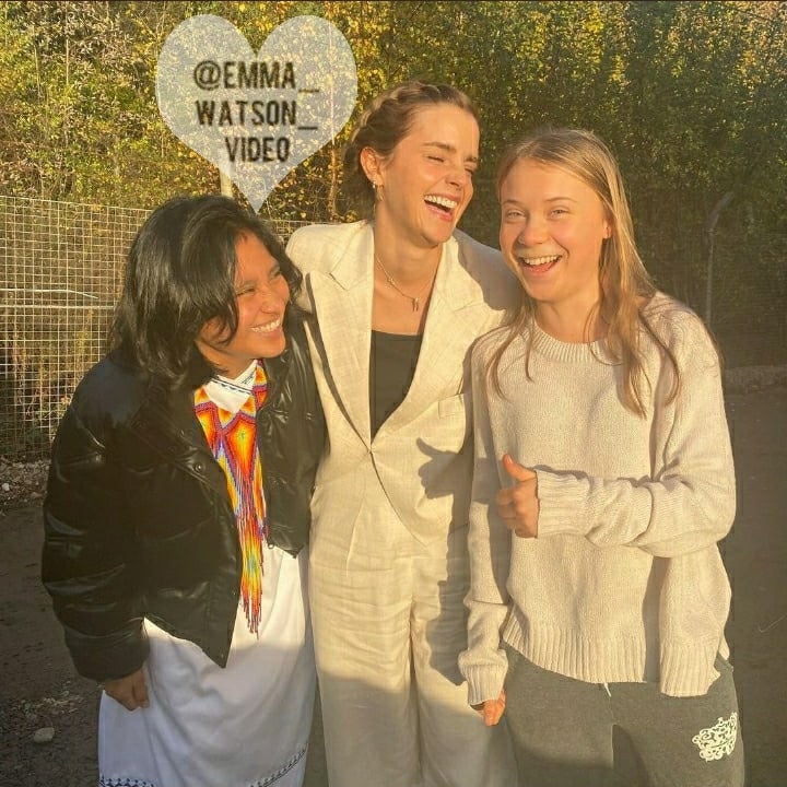 WatsonVideo's tweet image. Emma Watson presente al COP26 a Glasgow, Scotland - 04.11.2021