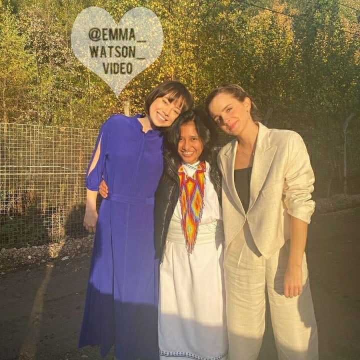 WatsonVideo's tweet image. Emma Watson presente al COP26 a Glasgow, Scotland - 04.11.2021