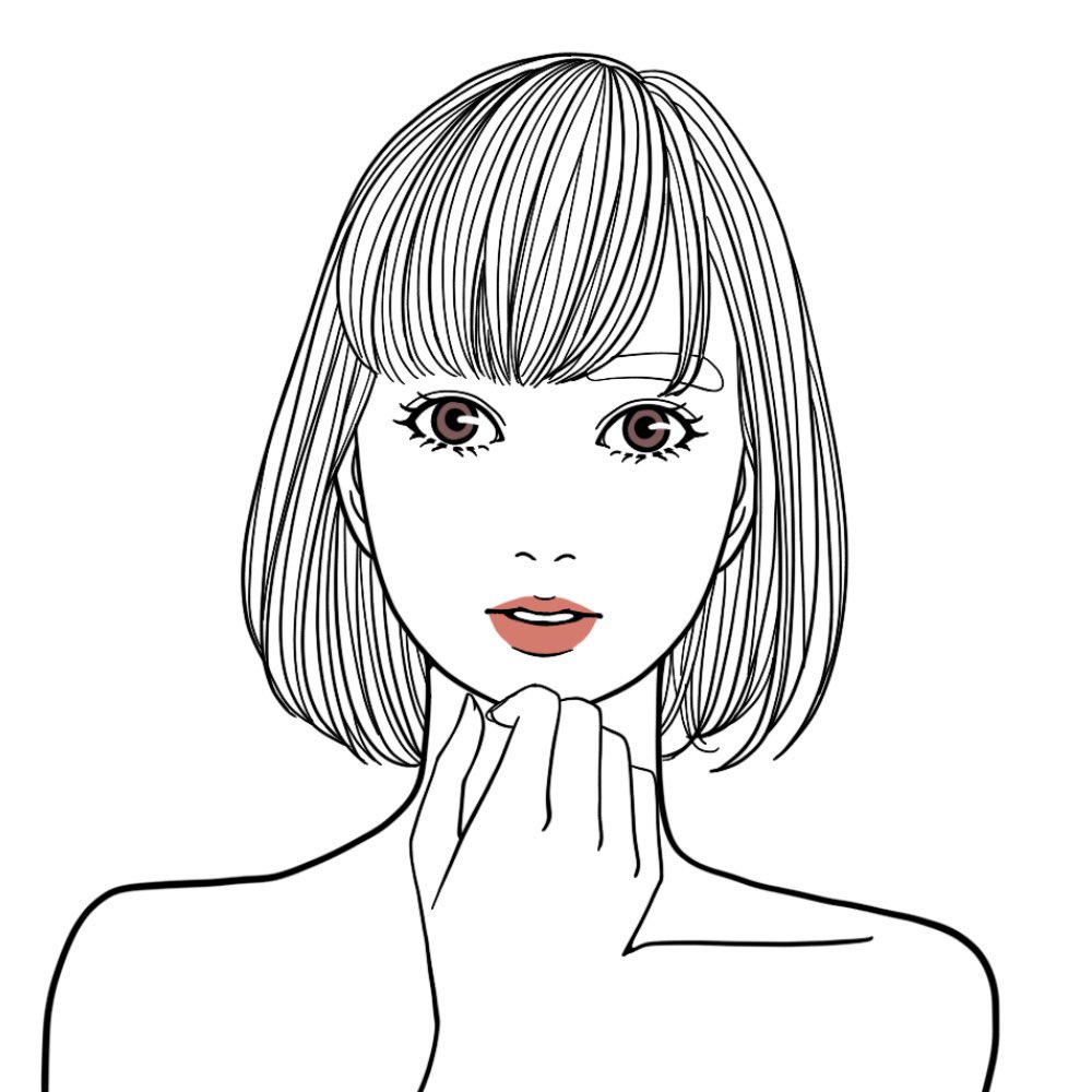 Ishin ファッションイラストレーター 前髪命 です ファッションイラスト ファッションイラストレーター ガールズイラスト シンプルイラスト 線画イラスト 白黒イラスト シンプルイラスト イラストすきな人と繋がりたい イラストレーターさんと