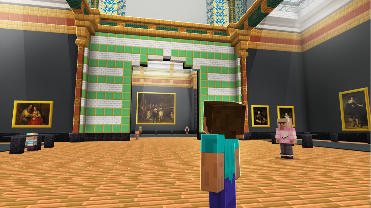 Explore the @Rijksmuseum in #MinecraftEdu! Learn more about the most well-known paintings by saving the gallery.

Learn more: team-workbench.com/rijksmuseum-op… 

#Minecraft #Rembrandt