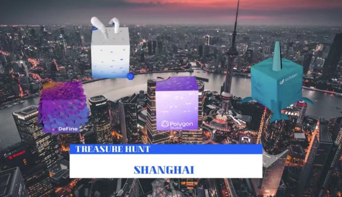 CryptoKitchenCN's tweet photo. @utu_one encourage you to hunt treasure in Shanghai now!

The more @_PolygonStudios @tezos @imTokenOfficial @DeFinePlatform eyecubes are collected with @OVRtheReality app, the more chances to win rewards!

Details in https://t.co/5FarH4QDYO

@NFT_NYC #ShanghaiMetaverseWeek https://t.co/8VWdS2tIuQ