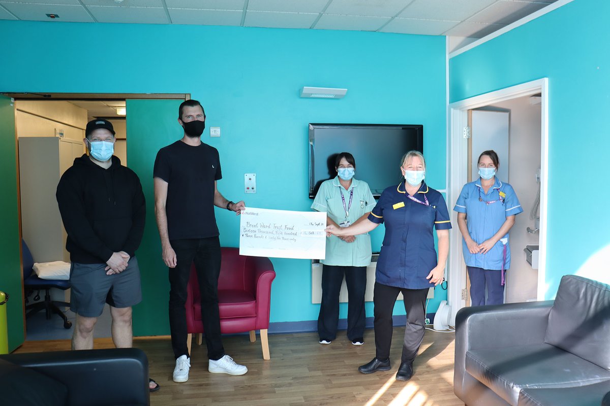PlymHospCharity's tweet photo. Friday Fundraiser of the Week: Liam Brett &amp; friends Ryan and Adam Frame have raised £16,503 for Brent Ward by taking on a 70 mile race in memory of Liam’s late fiancé, Tash who sadly lost her life to breast cancer 5 years ago. Read Liam's story here: https://t.co/BUZlmaB5BC https://t.co/QPzhTOGwBp