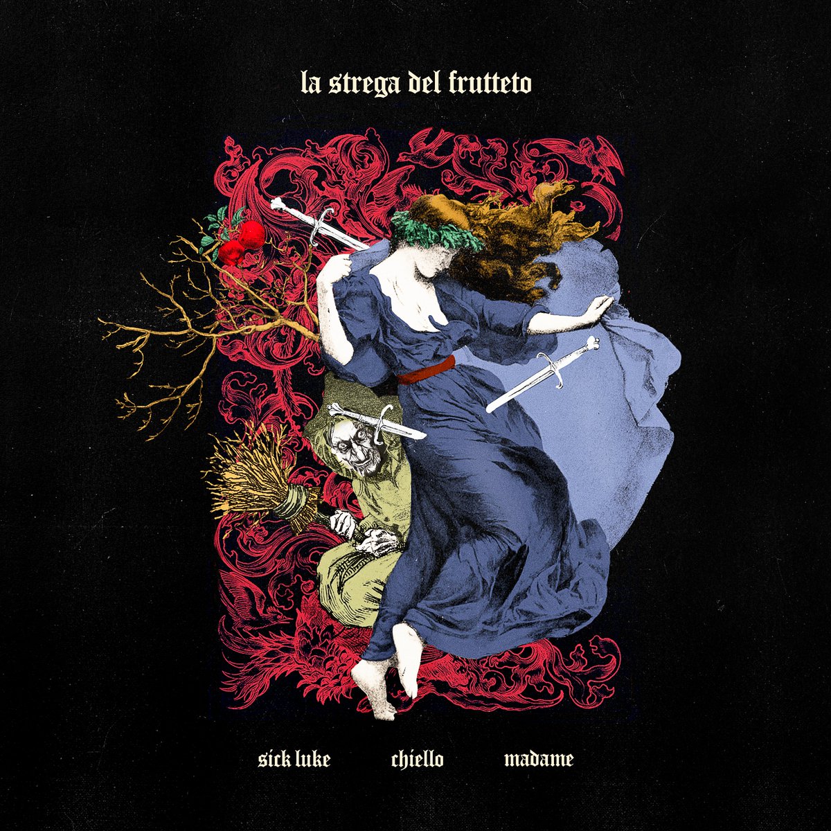 CaroselloRec's tweet photo. @SickLuke @sonolamadame1 Fuori oggi #5novembre il primo singolo di @SickLuke, "La strega del frutteto" feat. chiello &amp; Madame! 🧙‍♀️🍎

Lasciatevi stregare anche voi da questo featuring magico: https://t.co/8wt9kuKtl2 ✨ https://t.co/abAJWVZPTv