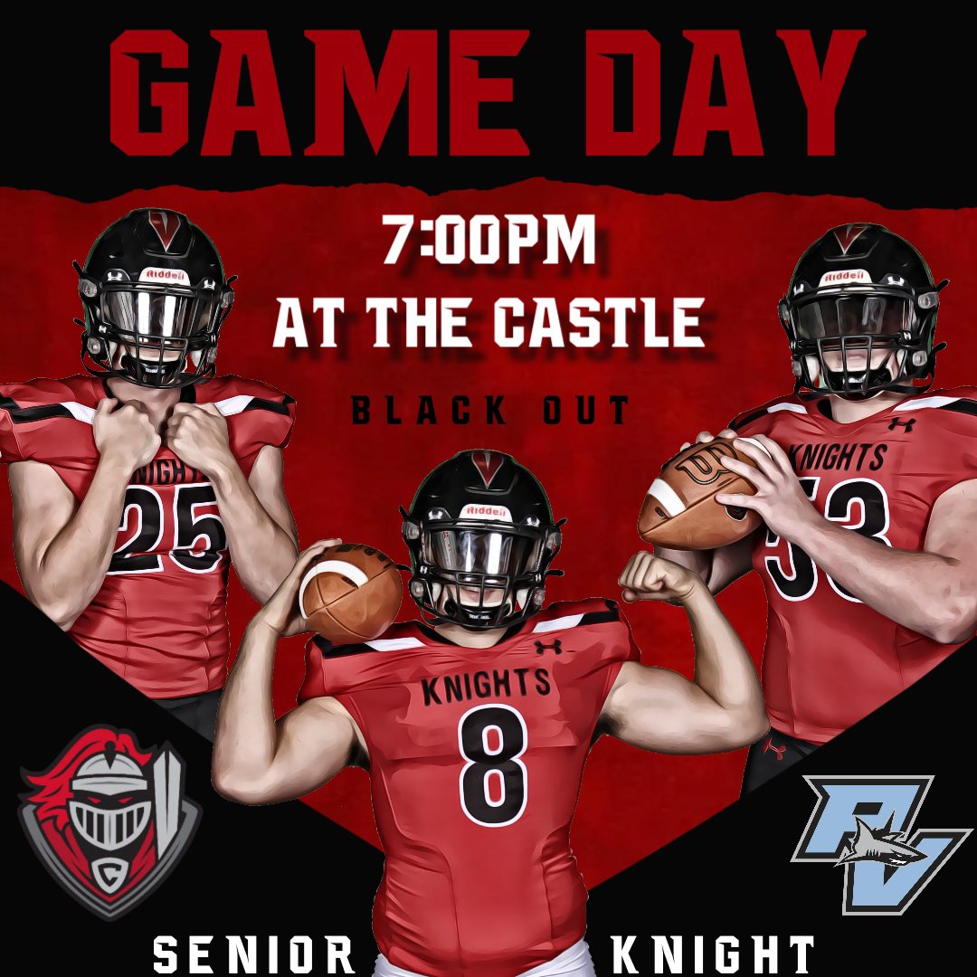#KnightNation it’s GAME DAY! It’s SENIOR NIGHT in the Castle!

Your <a href="/Creekside_fb/">CREEKSIDE FOOTBALL</a> Knights will host the Ponte Vedra Sharks at 7pm! 

Tickets are available on GoFan… gofan.co/app/events/330…

#WorkToWin #unFINISHed21