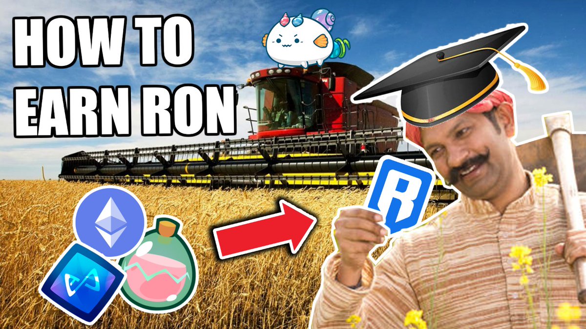 DheerajShah's tweet photo. Hey Scholars! 

Use your $SLP to earn $RON tokens!

How to guide on DEX, liqudity mining of $AXS, $SLP and $Eth &amp; staking to earn $RON

Video: 
https://t.co/GstIZFpapj

@AxieInfinity @Jihoz_Axie @B21Tv https://t.co/7qBV8KRUL6