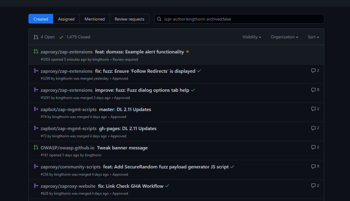 kingthorin_rm's tweet image. This week&apos;s contributions include:
- ZAP Fuzzer fixes.
- ZAP download stats tweaks for 2.11.
- OWASP website tweaks.
- A scripted payload generator for ZAP that uses Java&apos;s SecureRandom.
- Fixes to OWASP ZAP&apos;s link check GitHub action workflow.

#OpenSource #AppSec #zaproxy